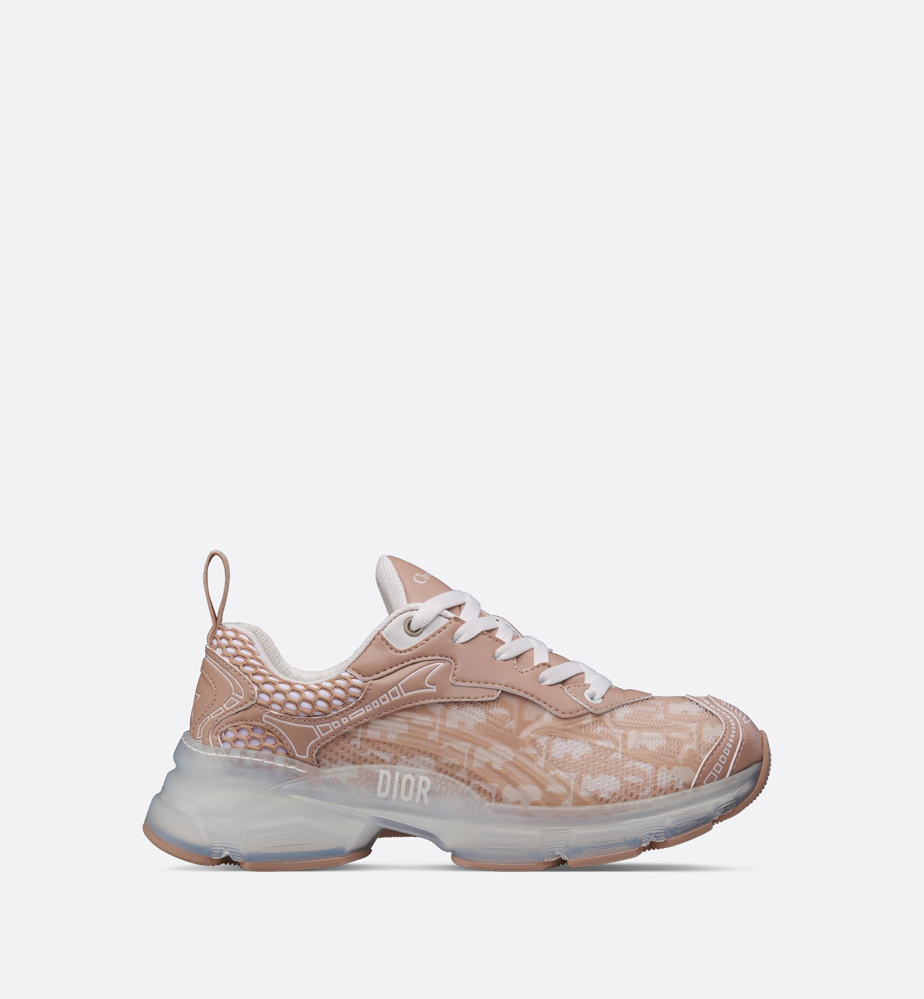 Dior Vibe Sneaker Nude Dior Oblique Technical Fabric And Transparent R –  Sands