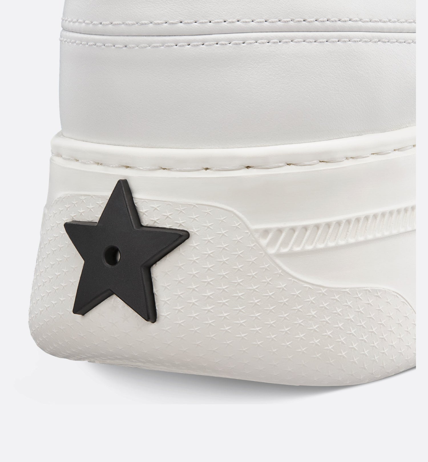 Dior Star Platform Sneaker White Calfskin And Suede Calfskin