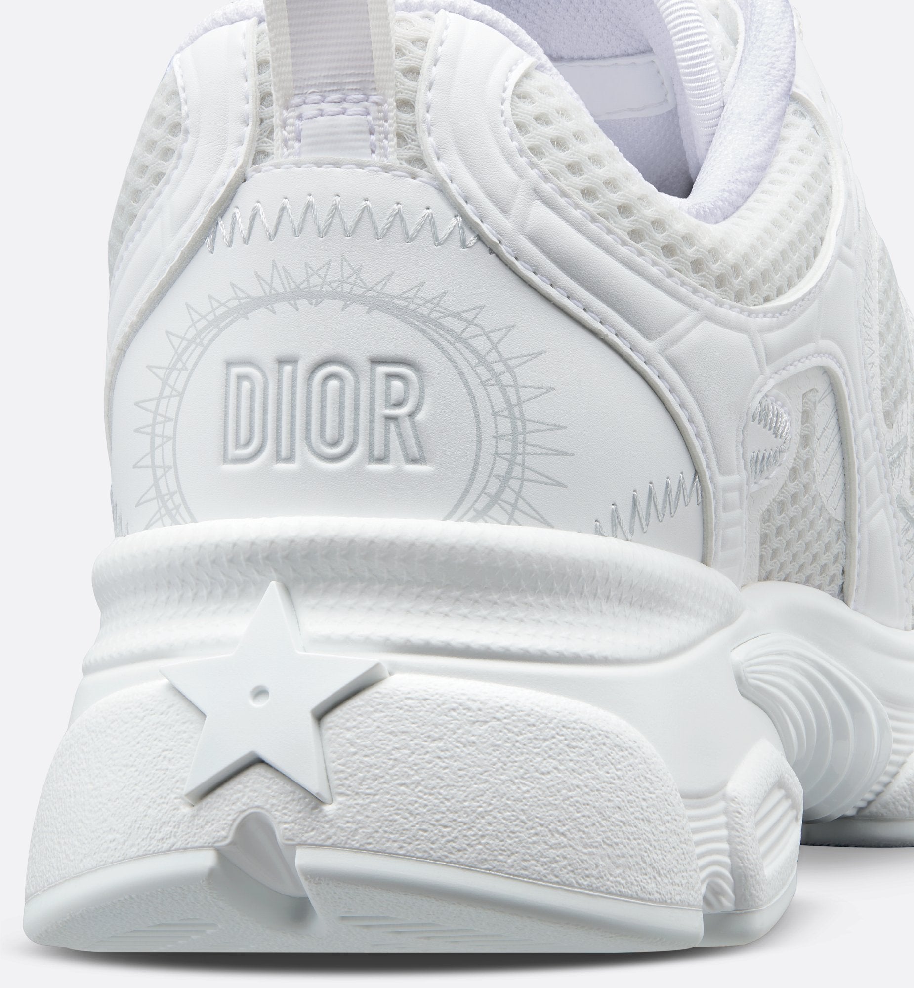 Dior Chrono Sneaker Mesh And White Leather-Effect Panels