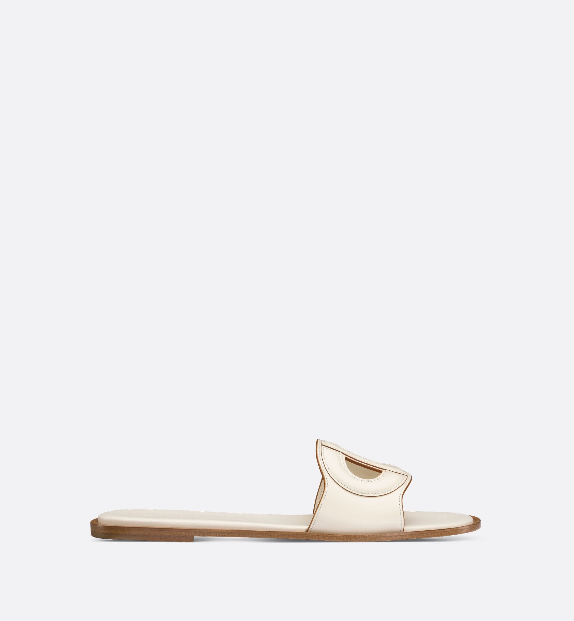 D-Club Slide White Calfskin