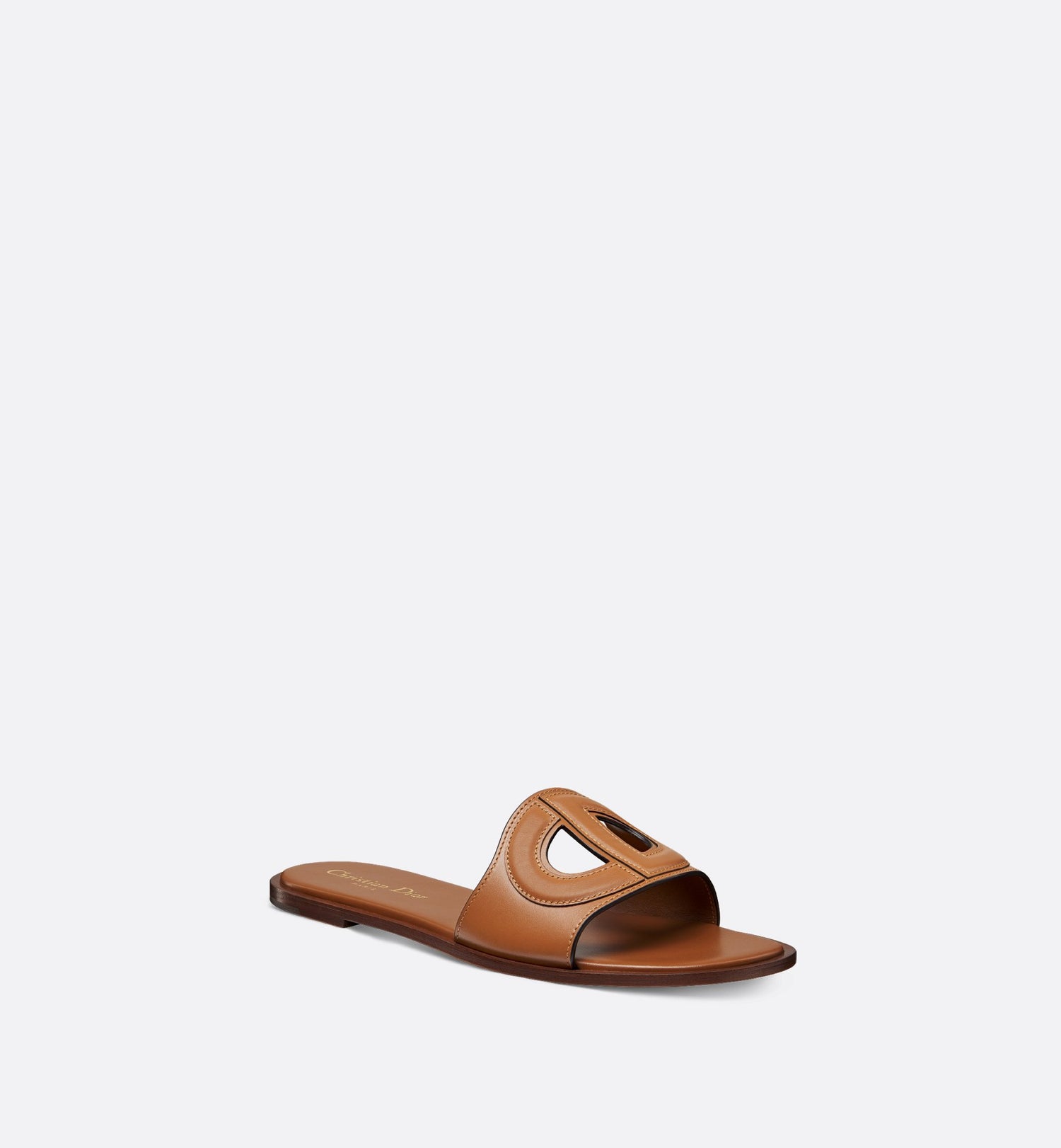 D-Club Slide Camel Calfskin