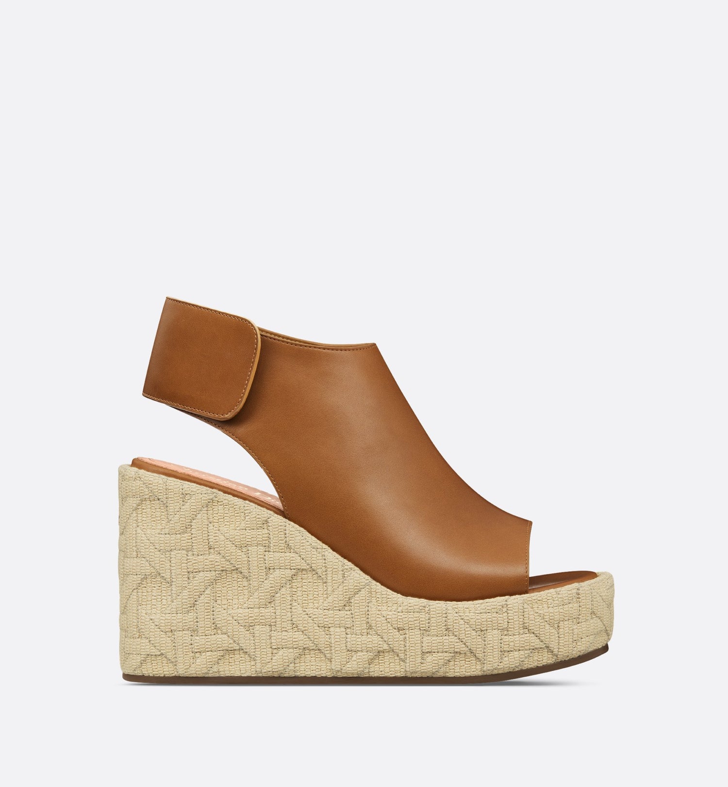 Attitude Dior Wedge Sandal Camel Calfskin