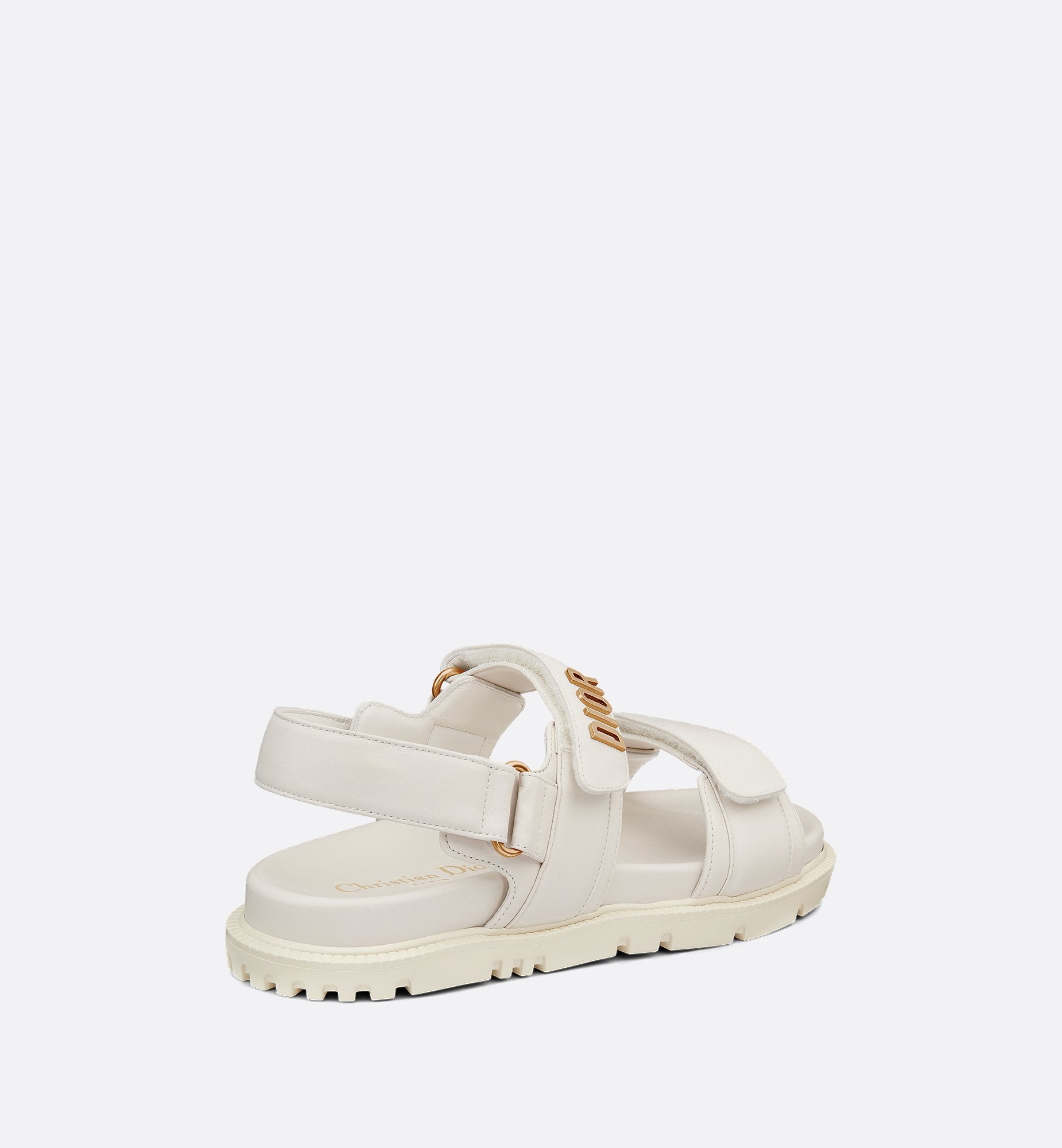 Dioract Sandal White Lambskin