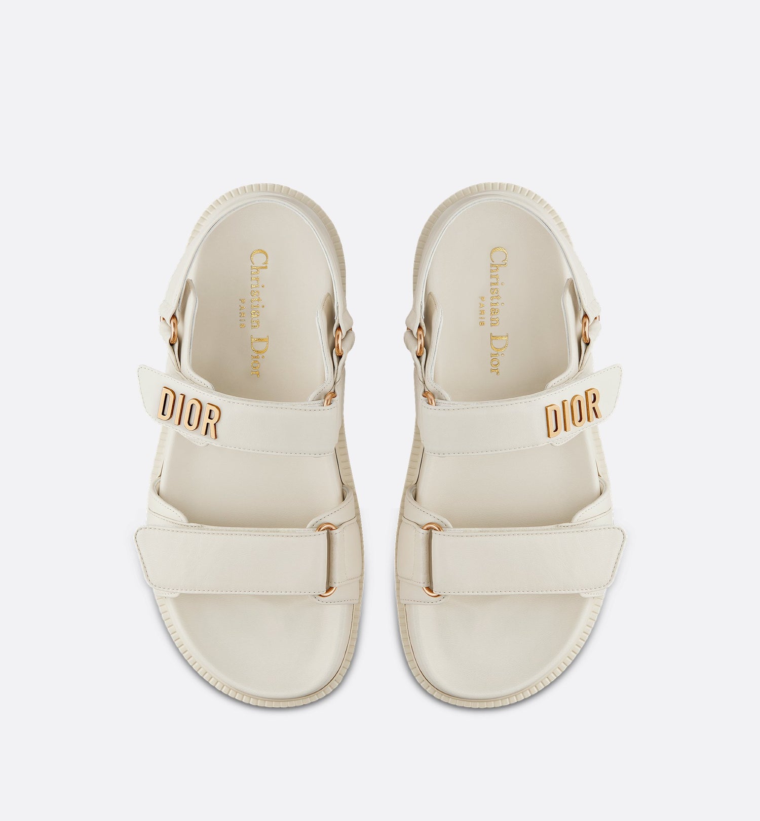 Dioract Sandal White Lambskin