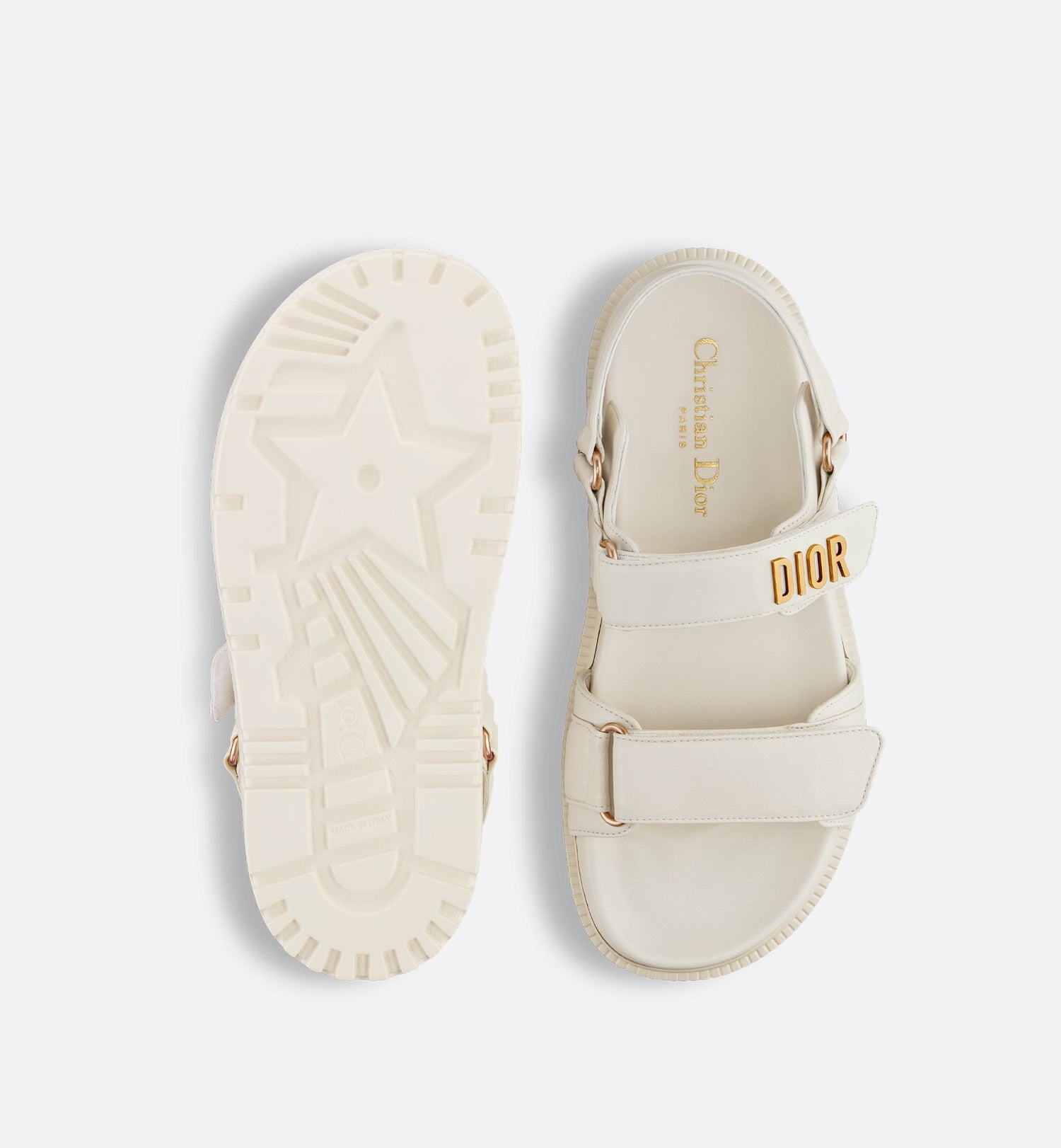 Dioract Sandal White Lambskin