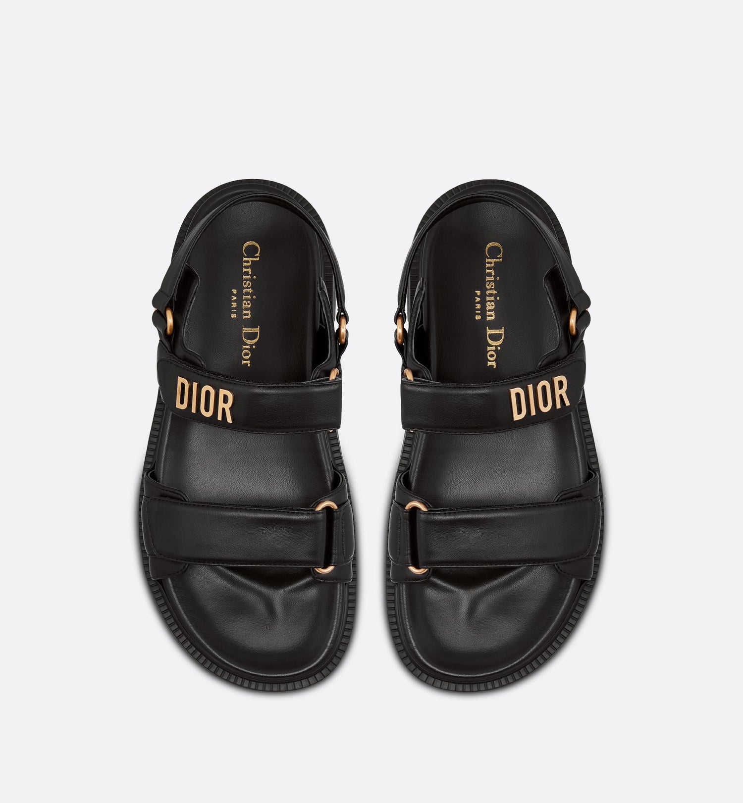 Dioract Sandal Black Lambskin