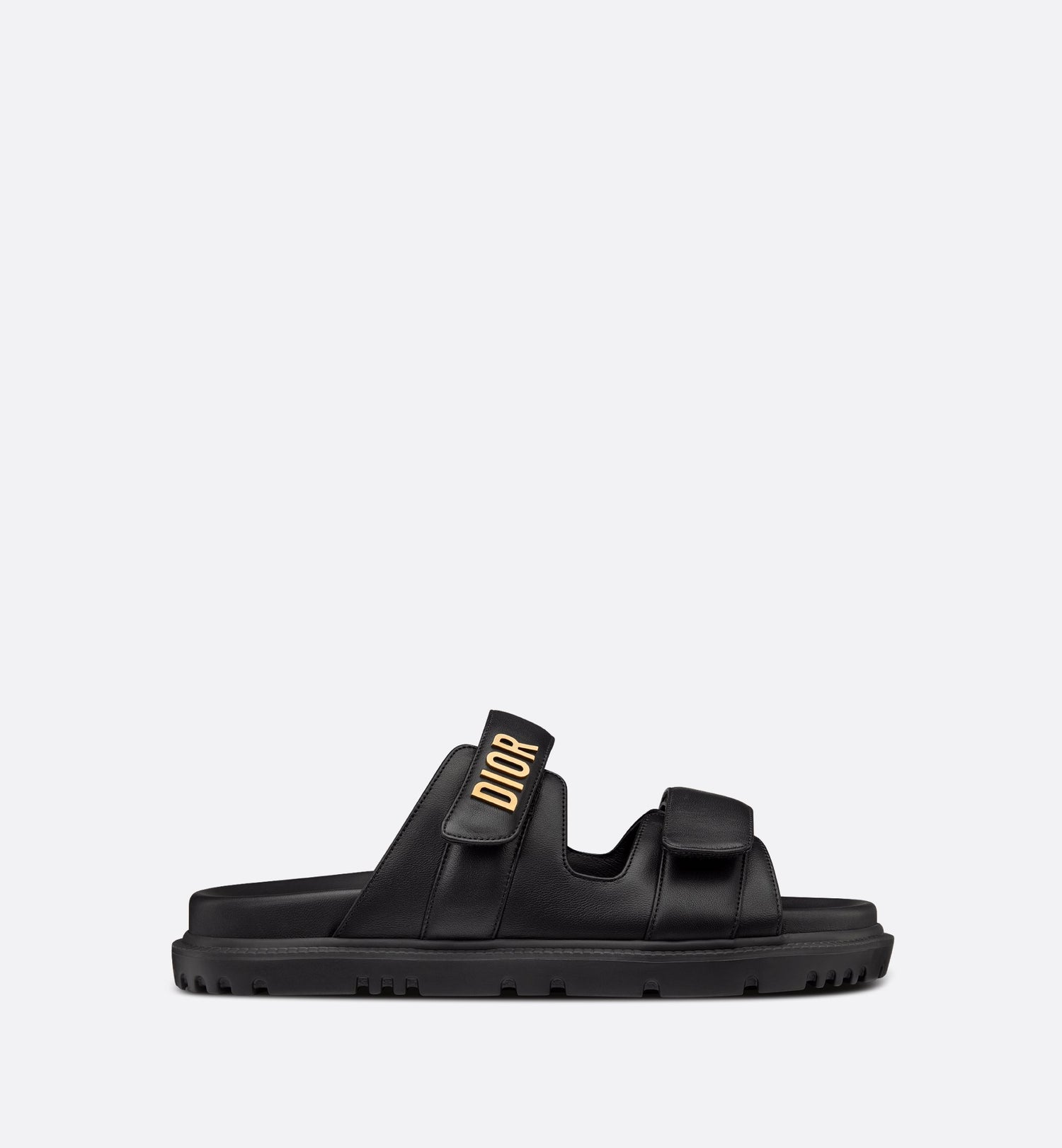 Dioract Slide Black Lambskin