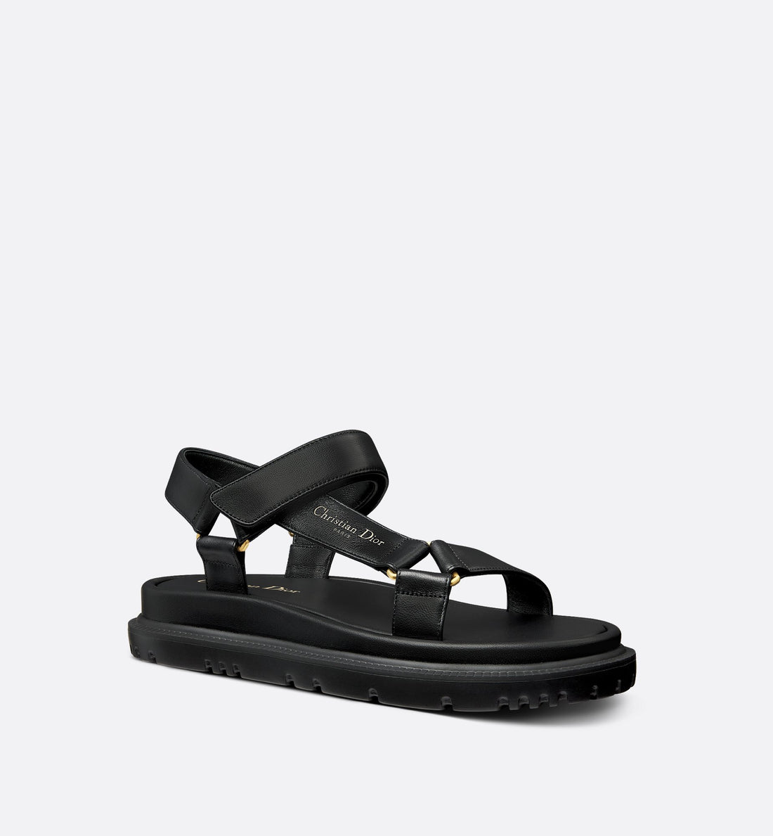 D-Wave Sandal Black Lambskin