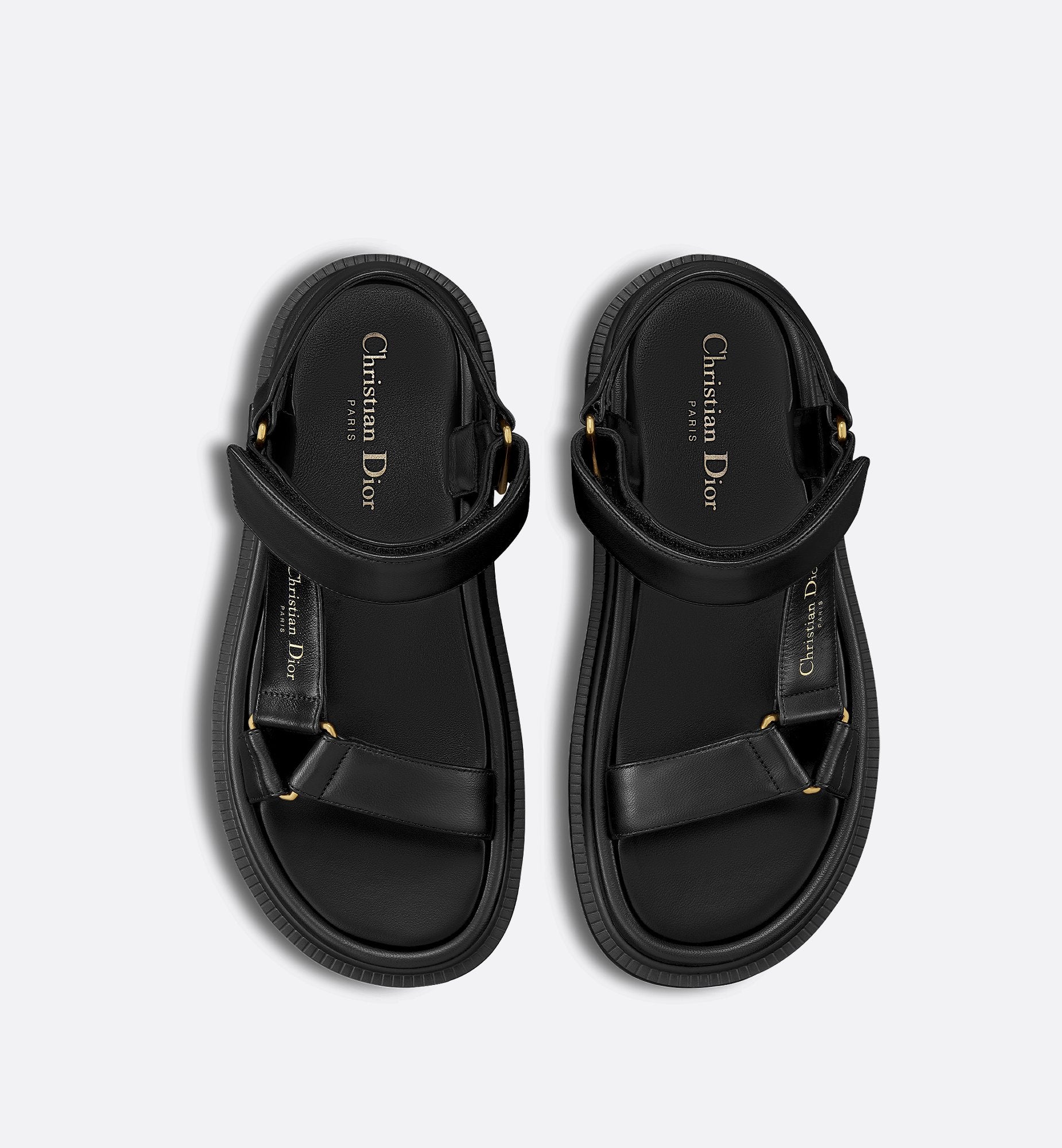 D-Wave Sandal Black Lambskin