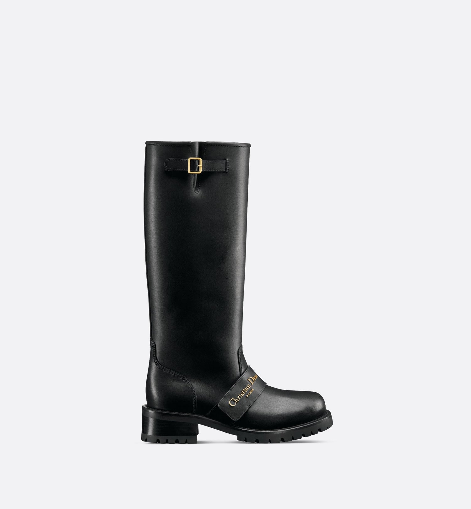 D-Quest Boot Black Calfskin