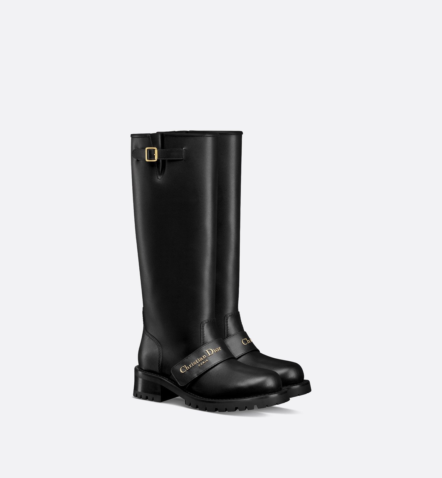 D-Quest Boot Black Calfskin