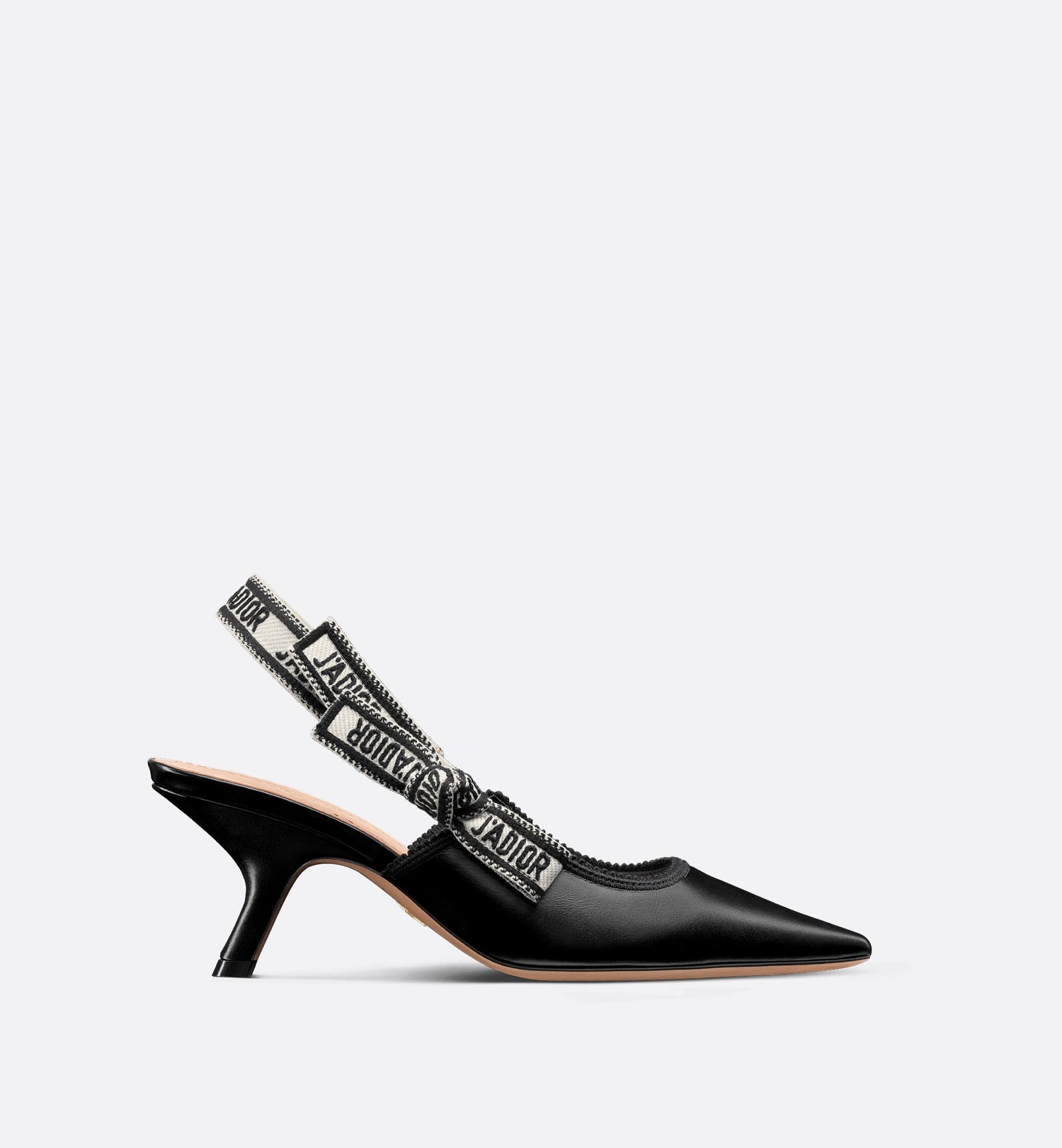 JAdior Slingback Pump Black Calfskin