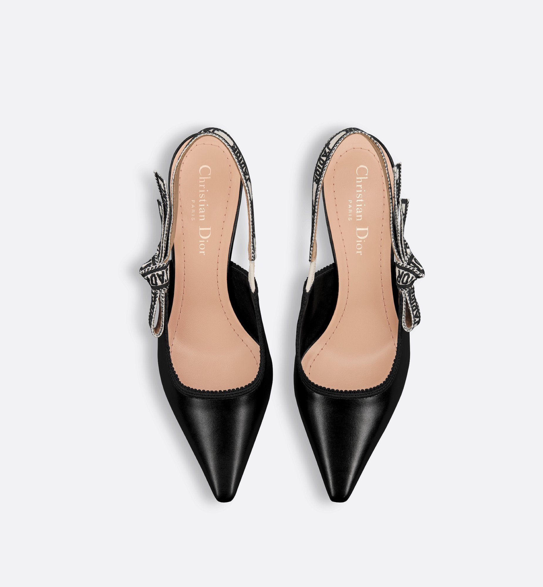 JAdior Slingback Pump Black Calfskin