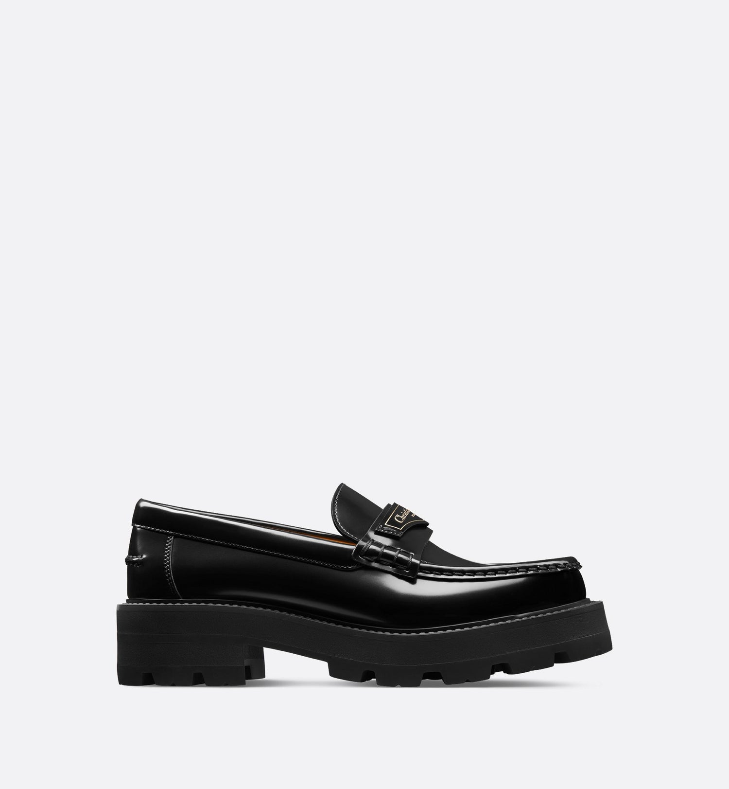 Dior Boy Platform Loafer Black Brushed Calfskin