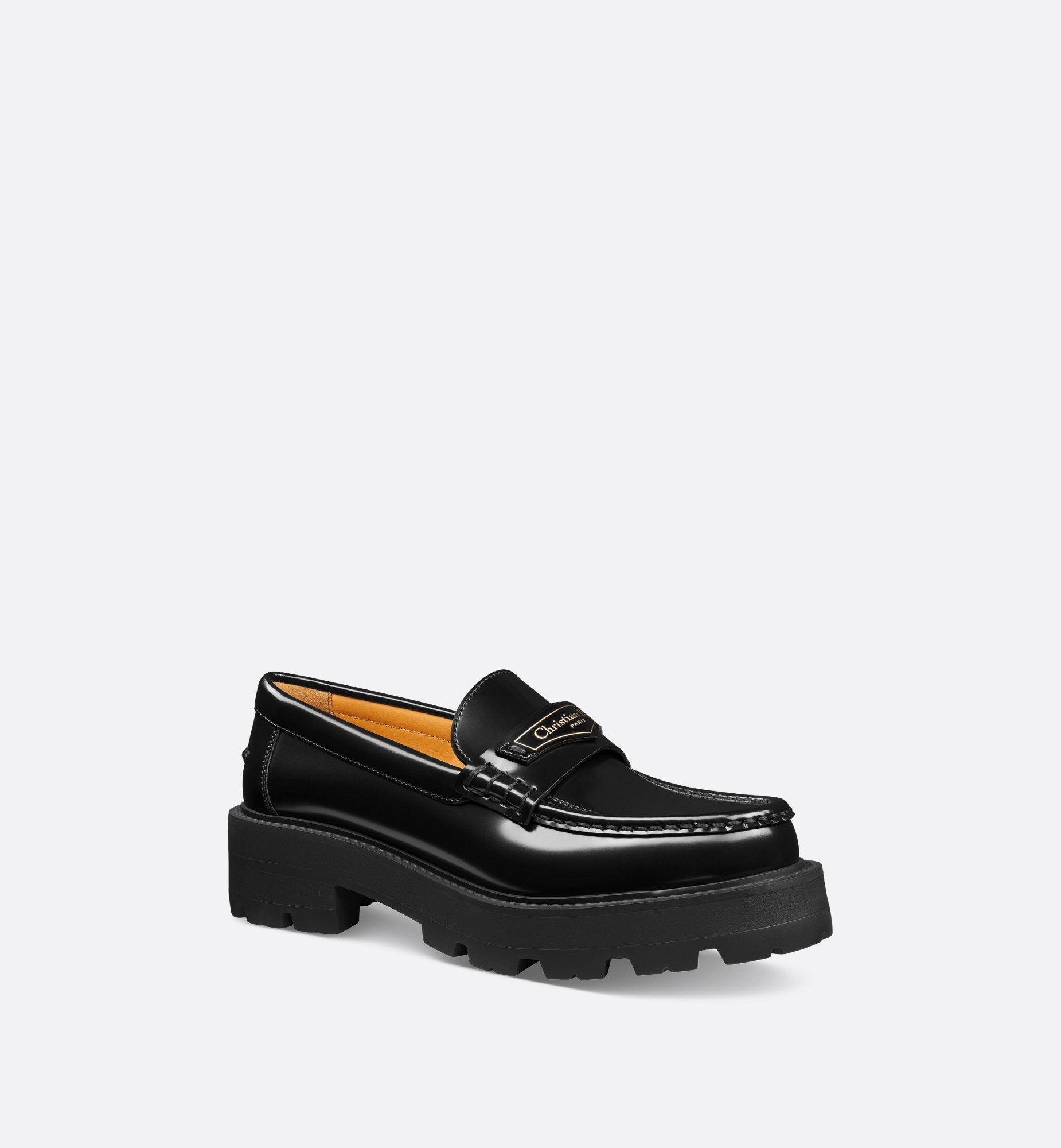 Dior Boy Platform Loafer Black Brushed Calfskin