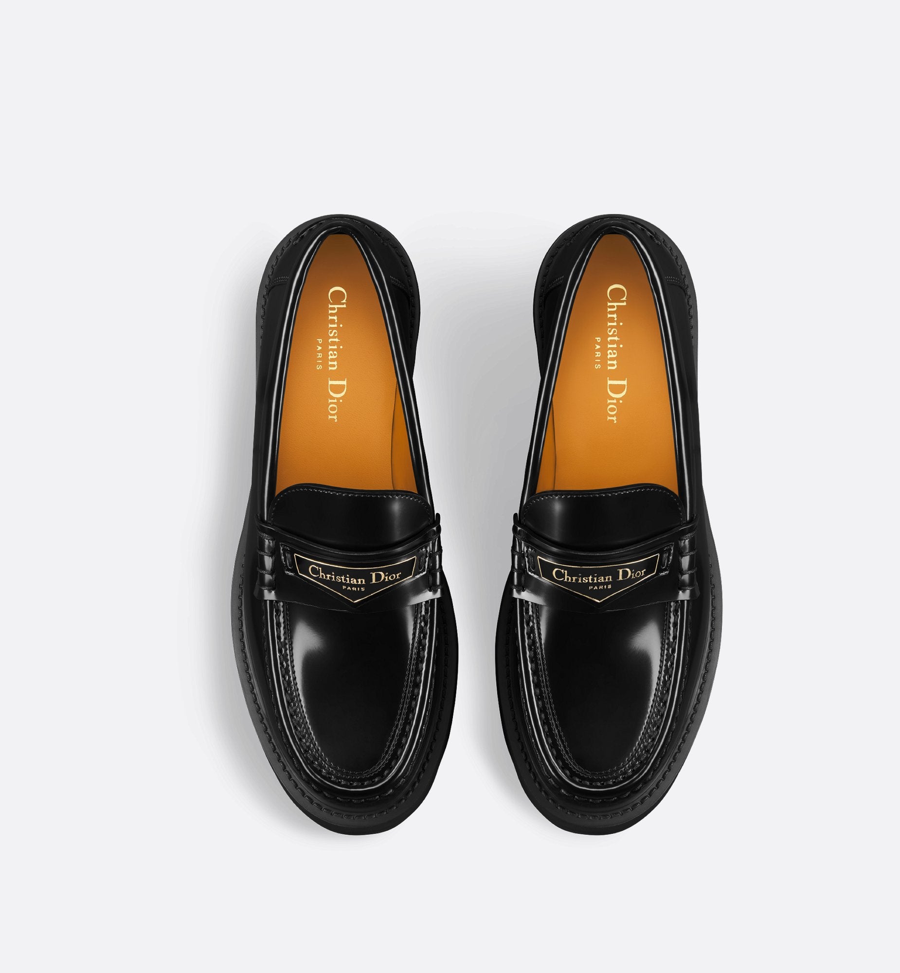 Dior Boy Platform Loafer Black Brushed Calfskin