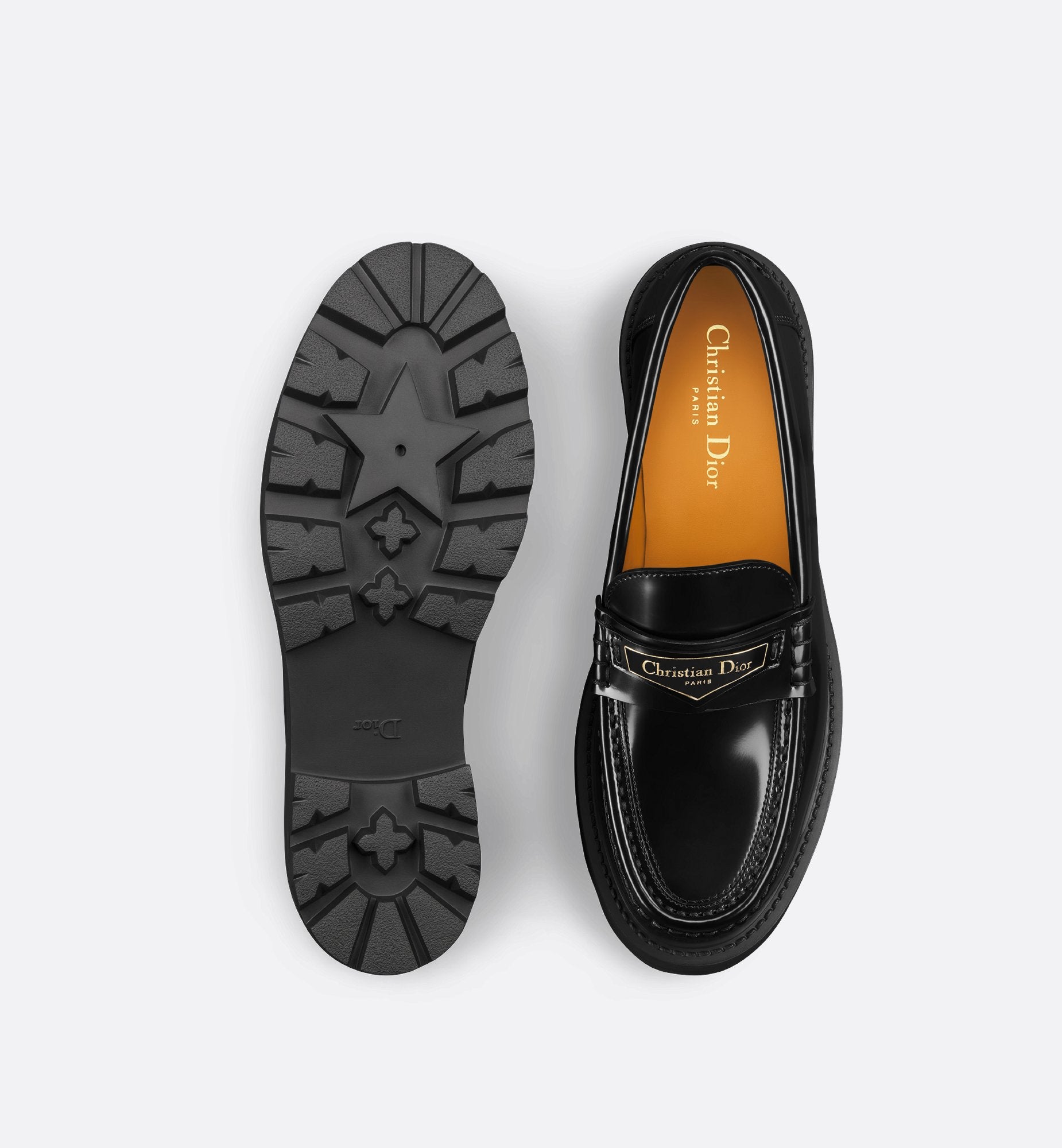 Dior Boy Platform Loafer Black Brushed Calfskin