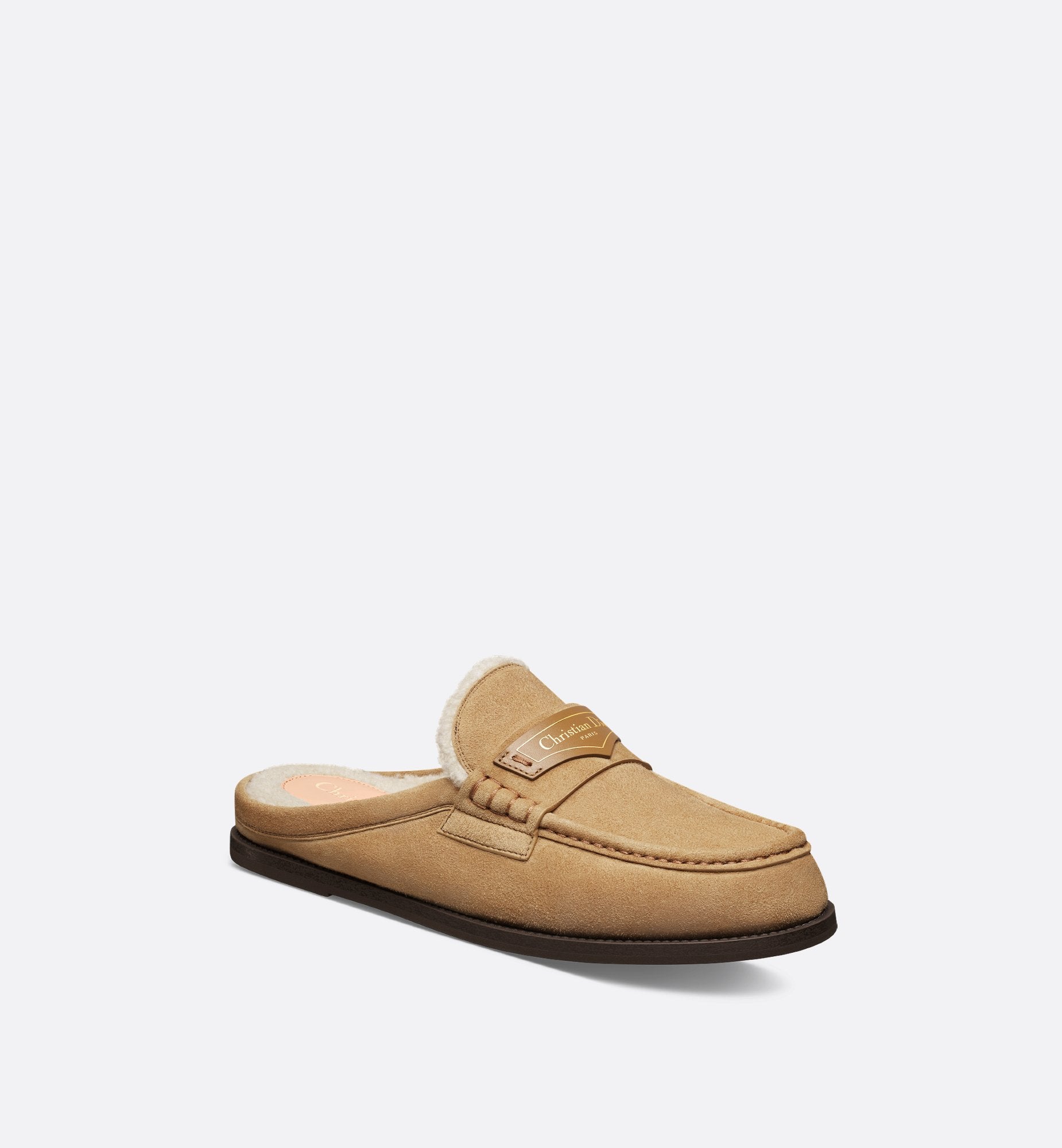 Dior Boy Mule Beige Suede Goatskin