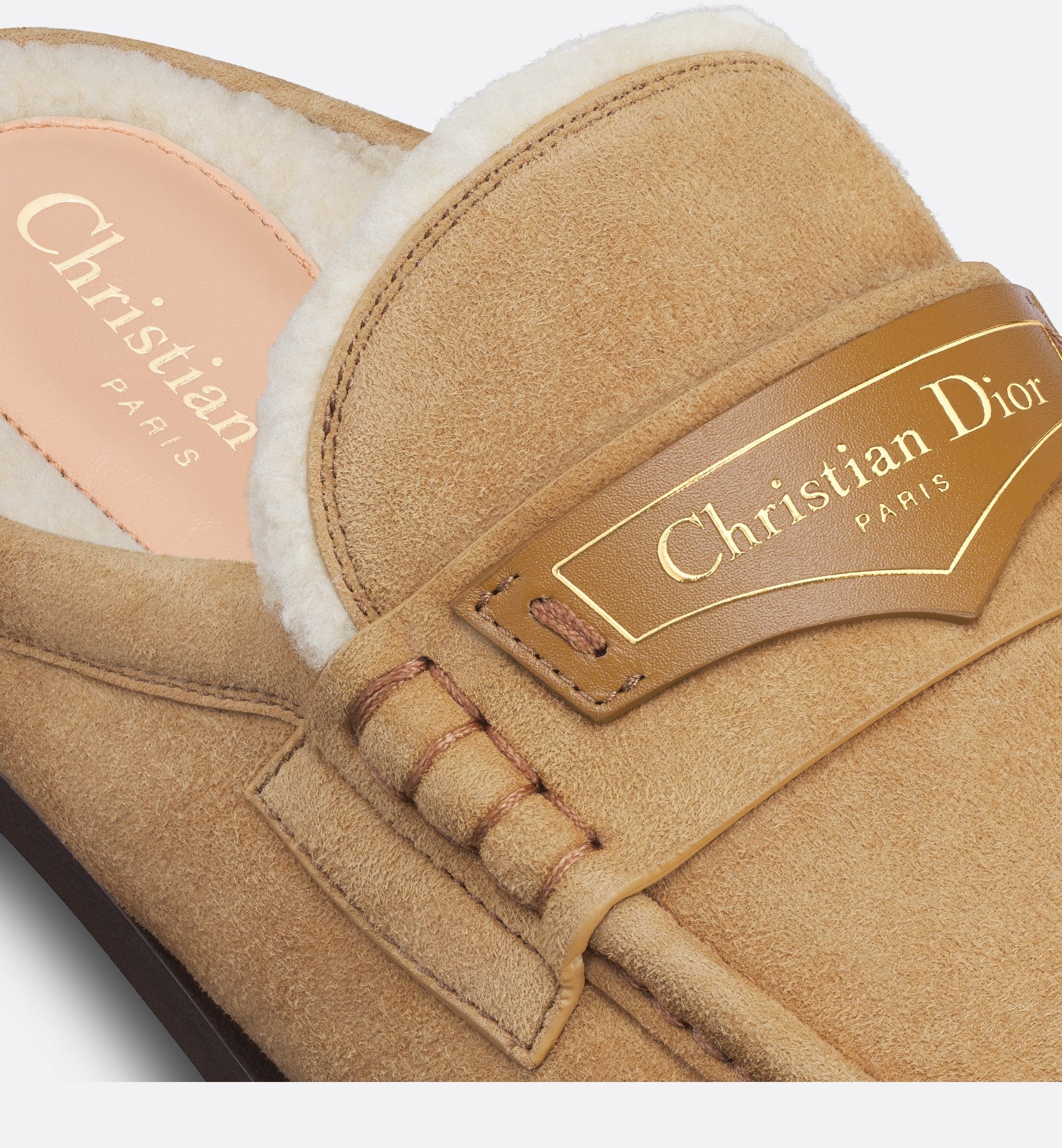 Dior Boy Mule Beige Suede Goatskin