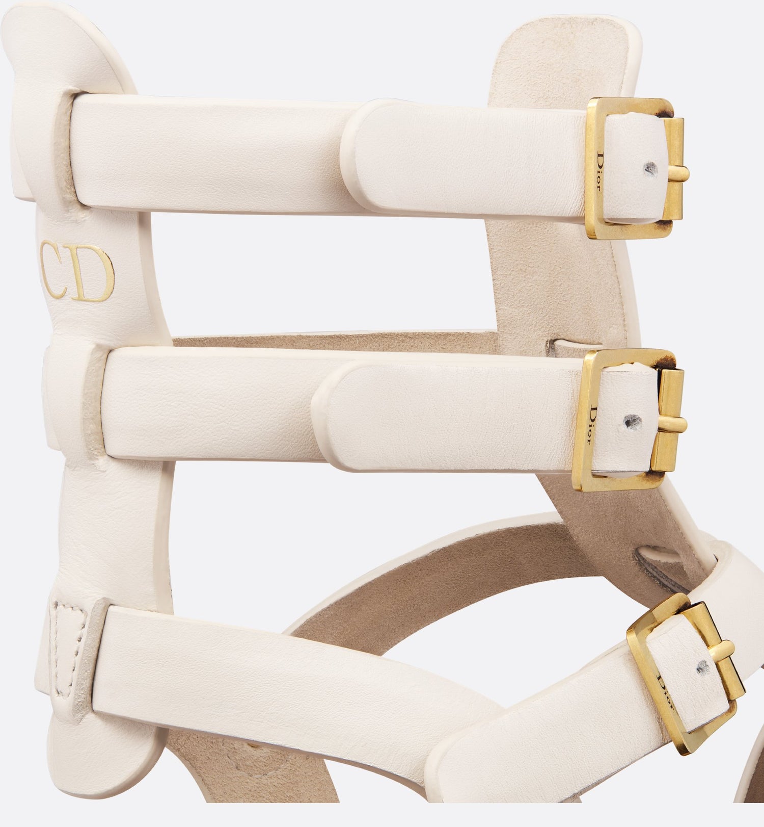 Dioriviera Dior Marine Sandal White Calfskin