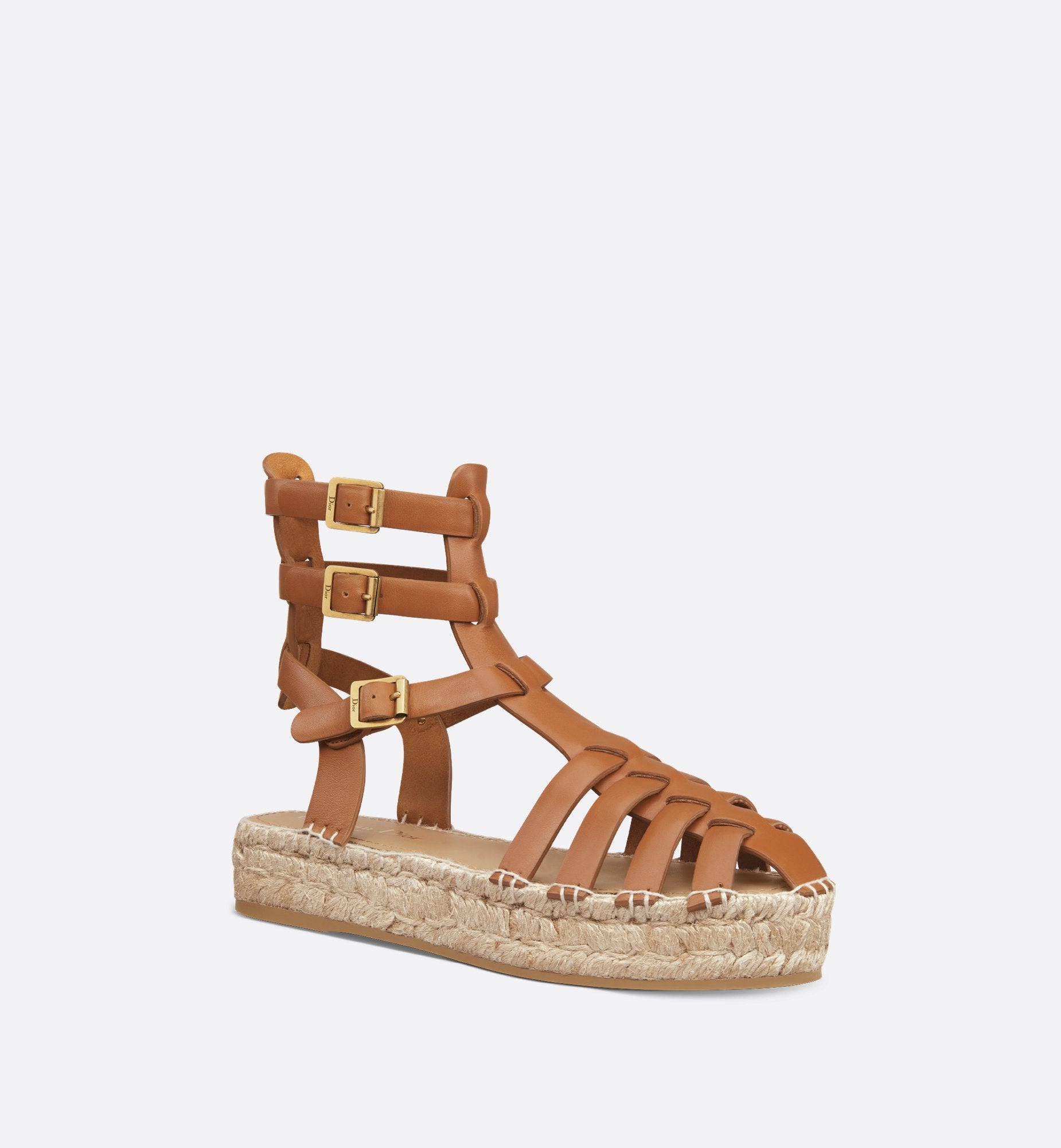 Dioriviera Dior Marine Sandal Camel Calfskin