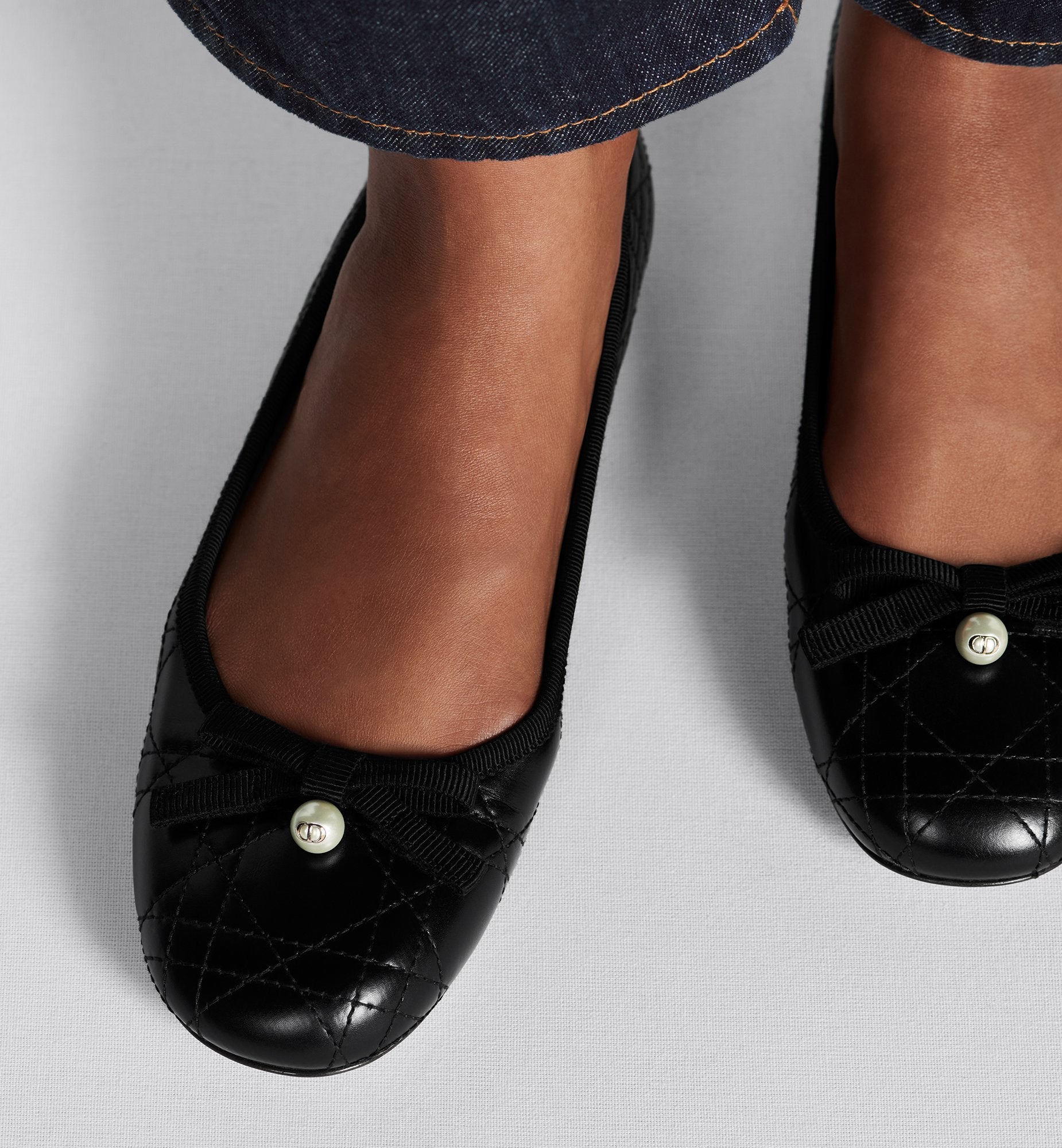 Dior Ballet Flat Black Quilted Cannage Calfskin