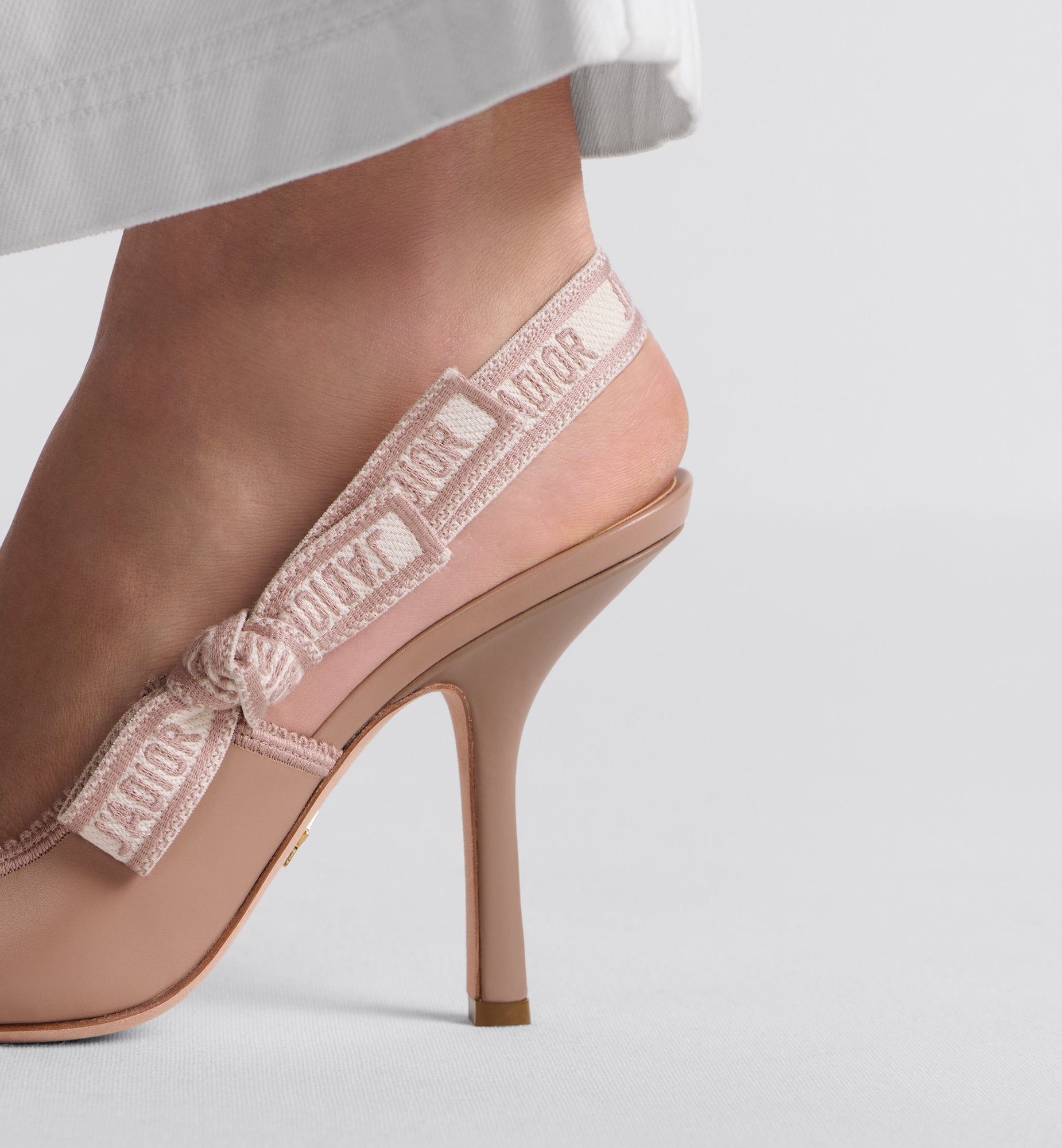 JAdior Slingback Pump Nude Calfskin