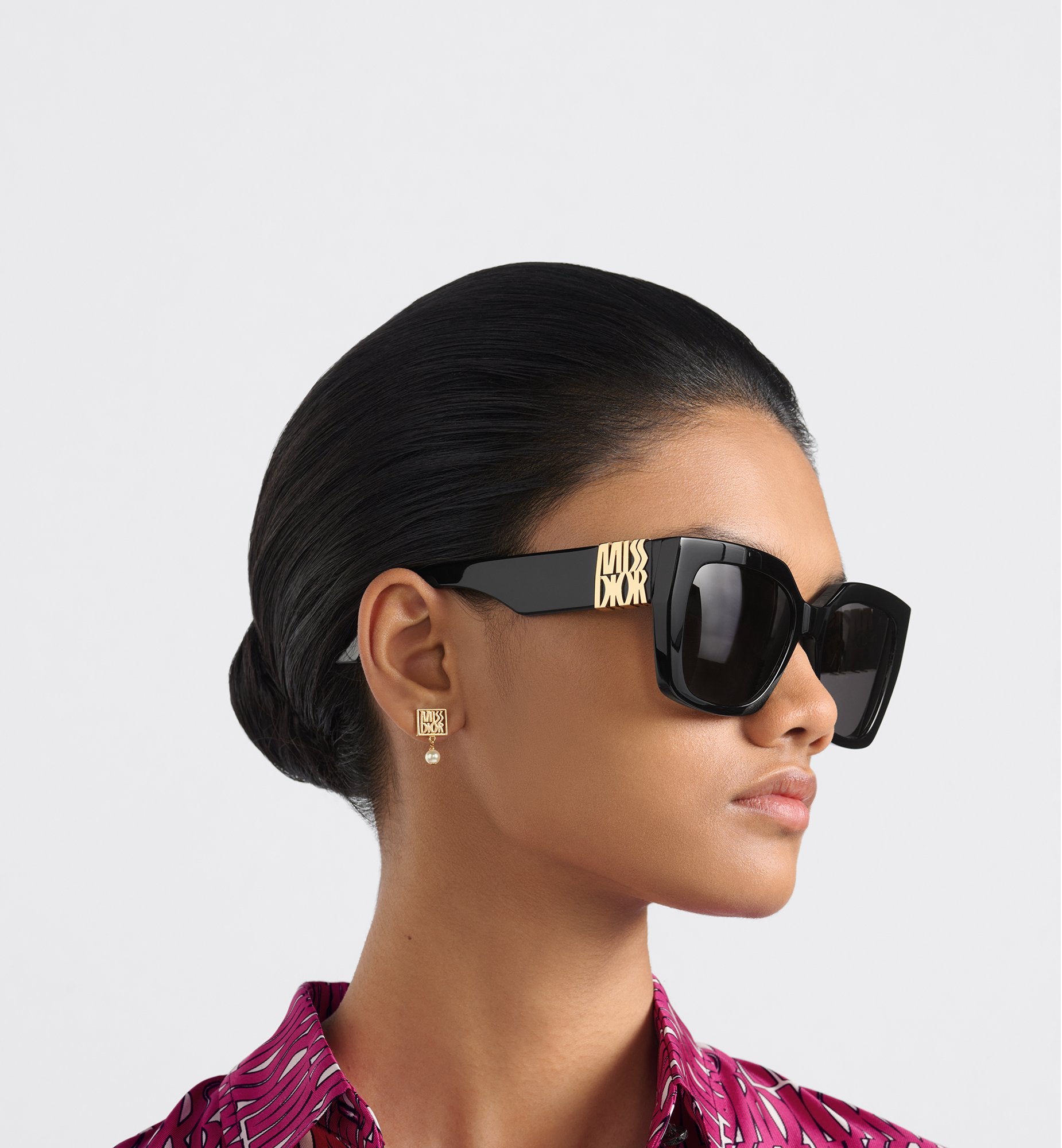 Missdior S2I Black Square Sunglasses