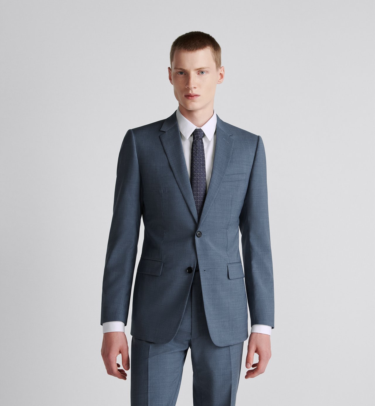 Classic Suit Blue Virgin Wool