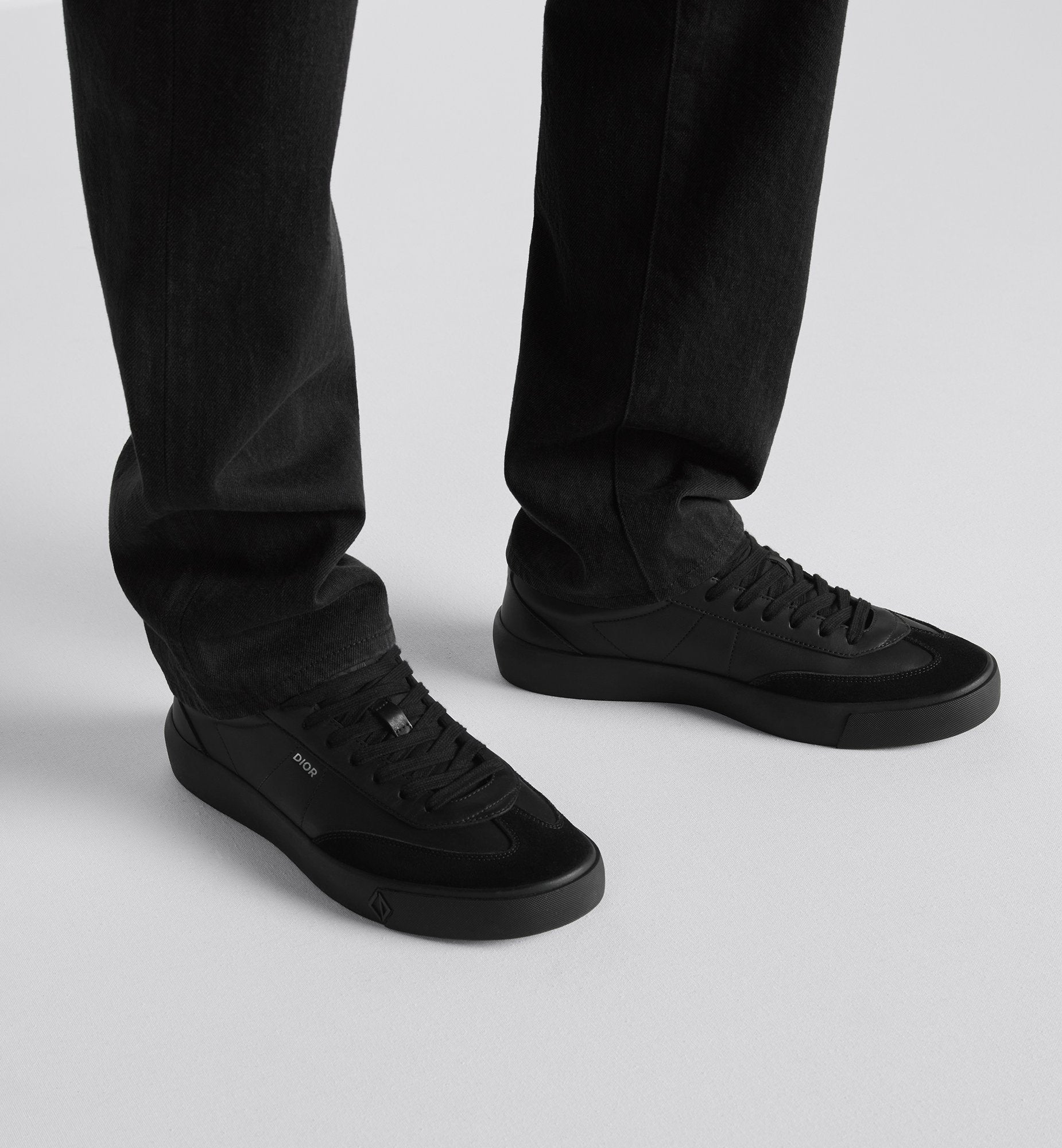 B101 Sneaker Black Smooth Calfskin And Nubuck