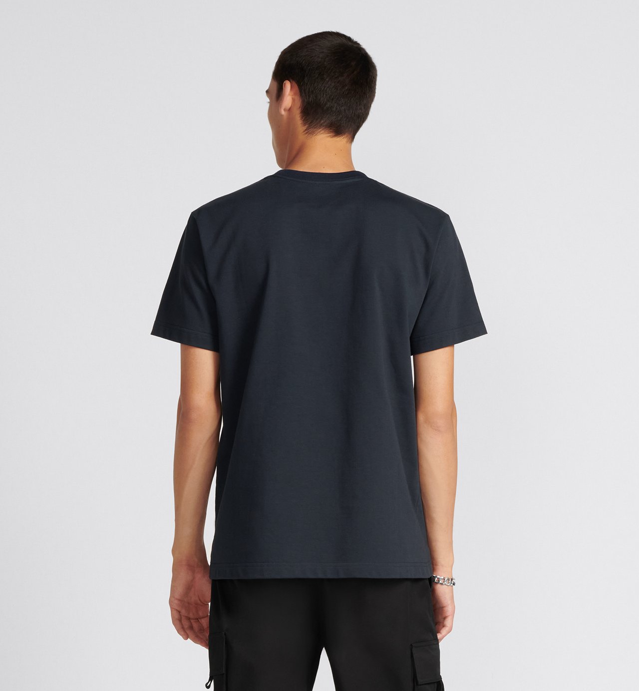 Relaxed-Fit T-Shirt Navy Blue Cotton Jersey