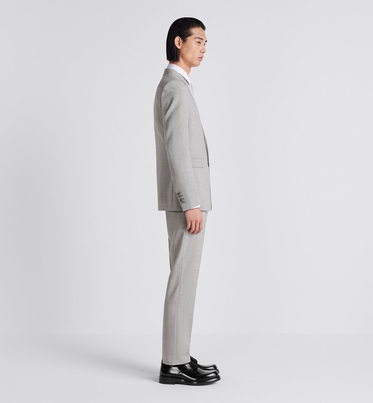 Regular Fit Suit Gray Wool