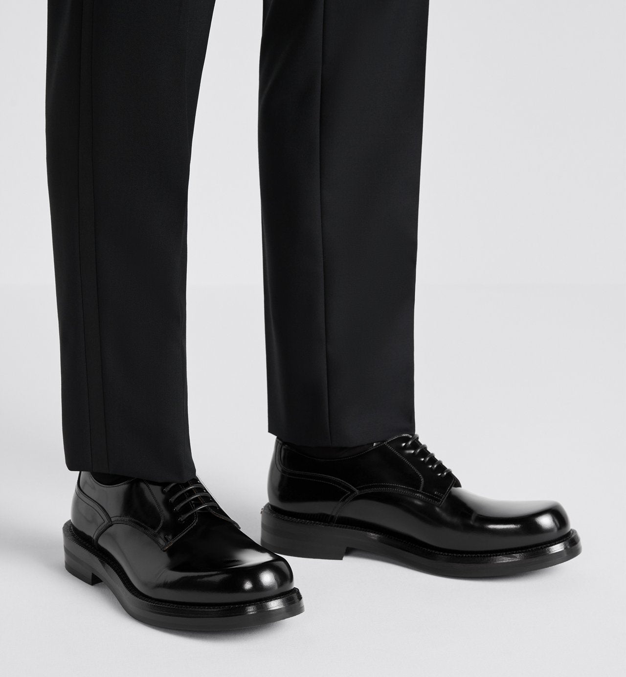 Dior Carlo Derby Shoe Black Polished Calfskin