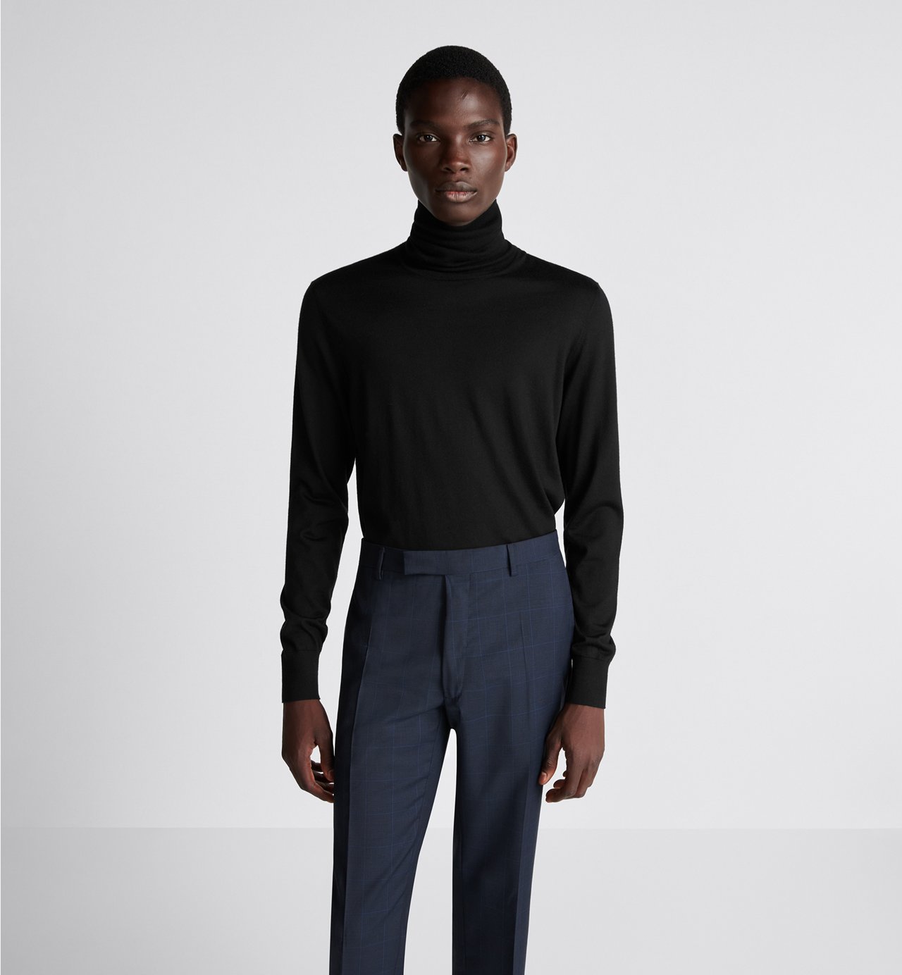 Cd Icon Turtleneck Sweater Black Cashmere Jersey