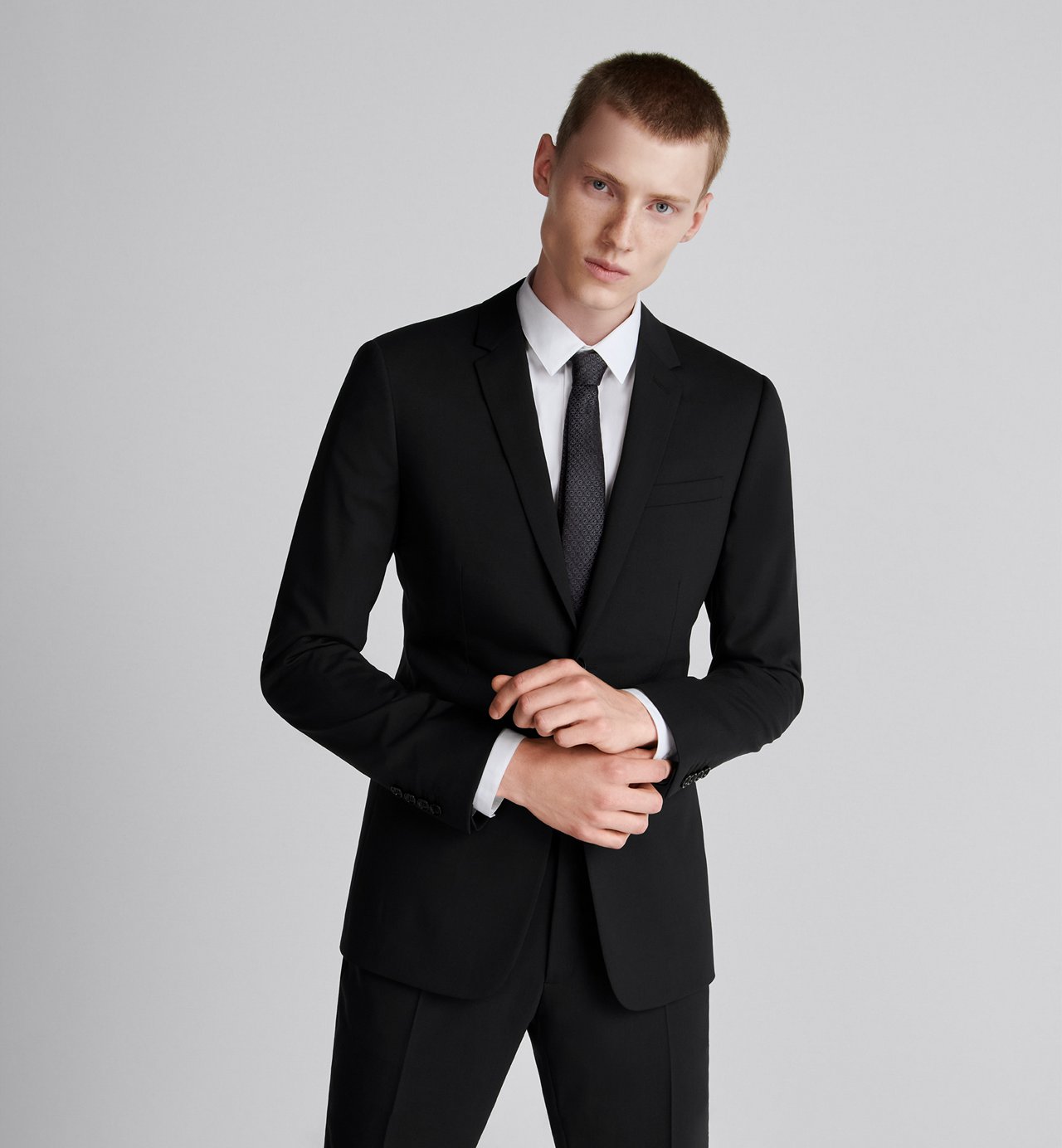 Classic Suit Black Virgin Wool