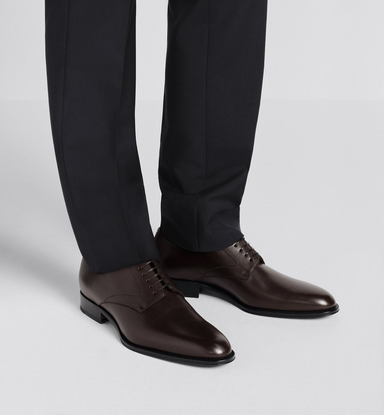 Timeless Derby Shoe Deep Brown Smooth Calfskin