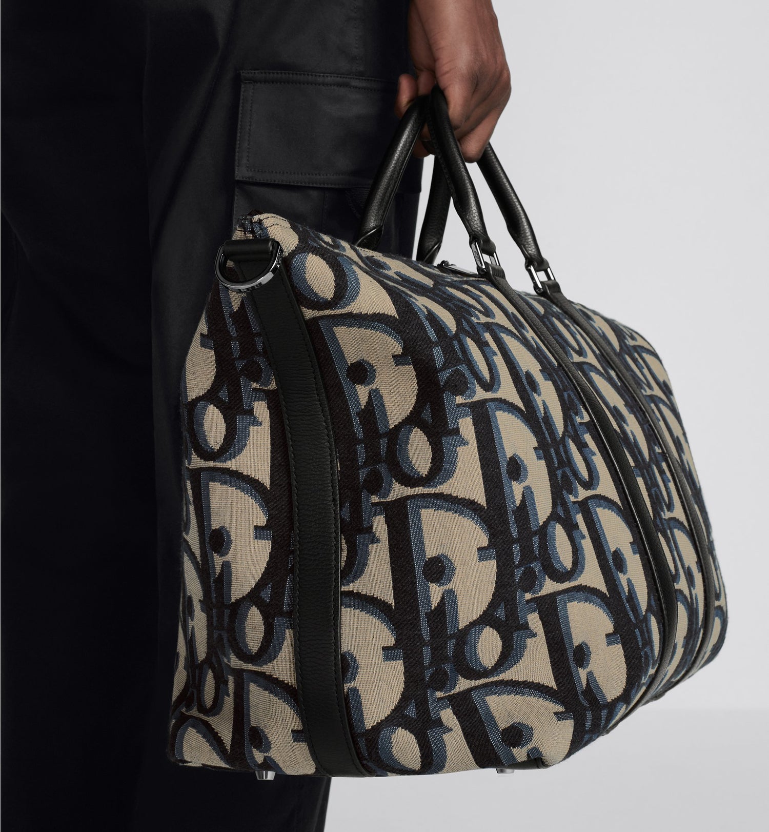 Weekender 40 Beige And Black Maxi Dior Oblique Jacquard