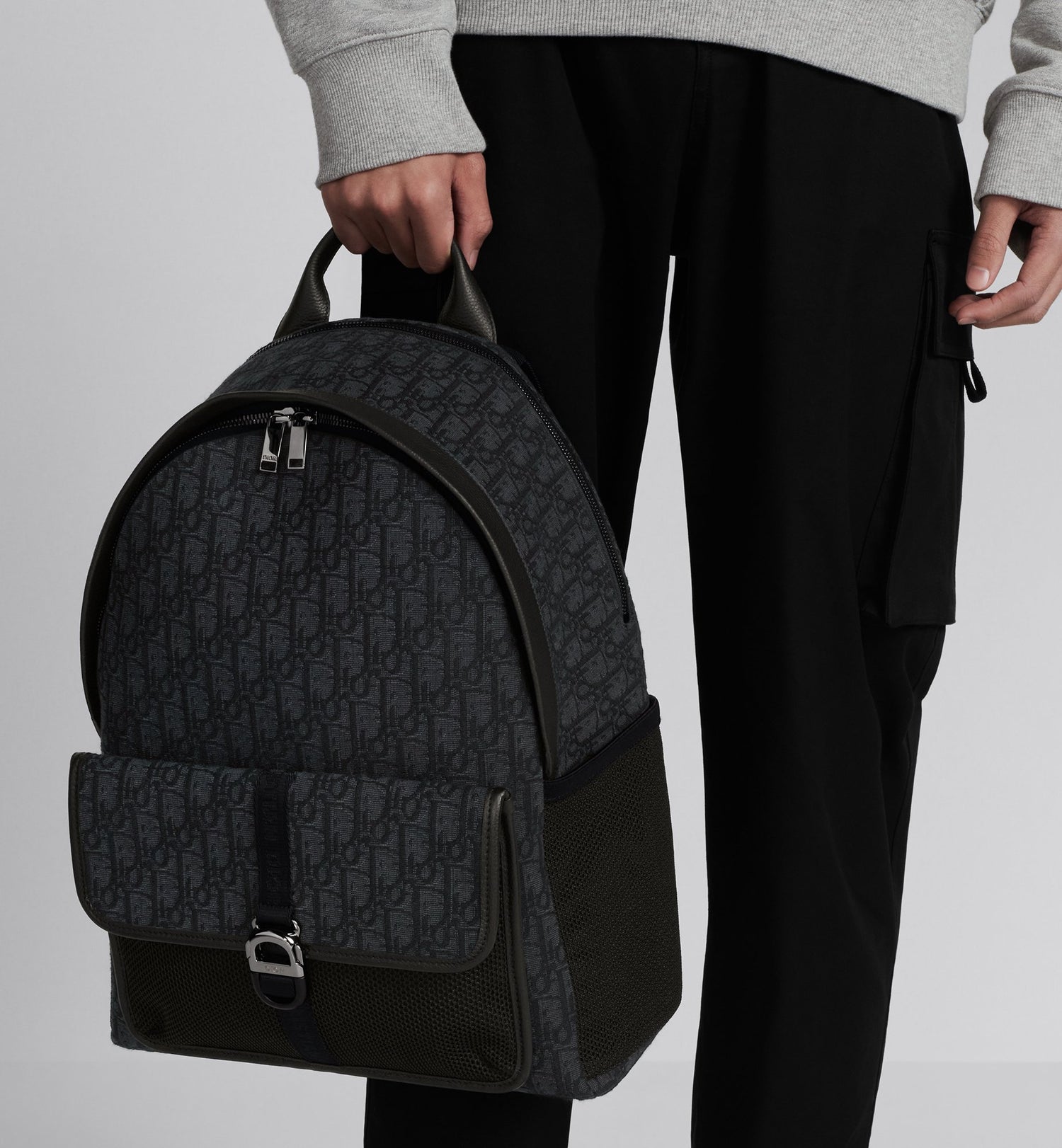 8 Backpack Black Dior Oblique Jacquard