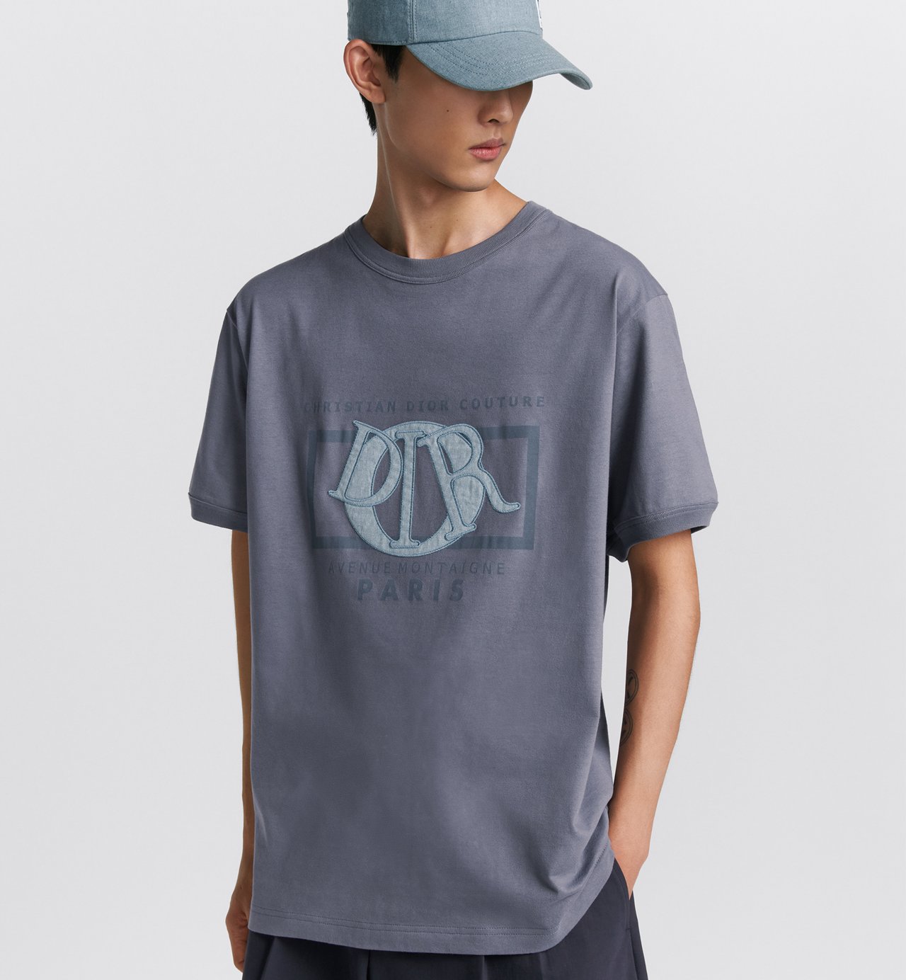 Relaxed Fit T-Shirt Gray Cotton Jersey