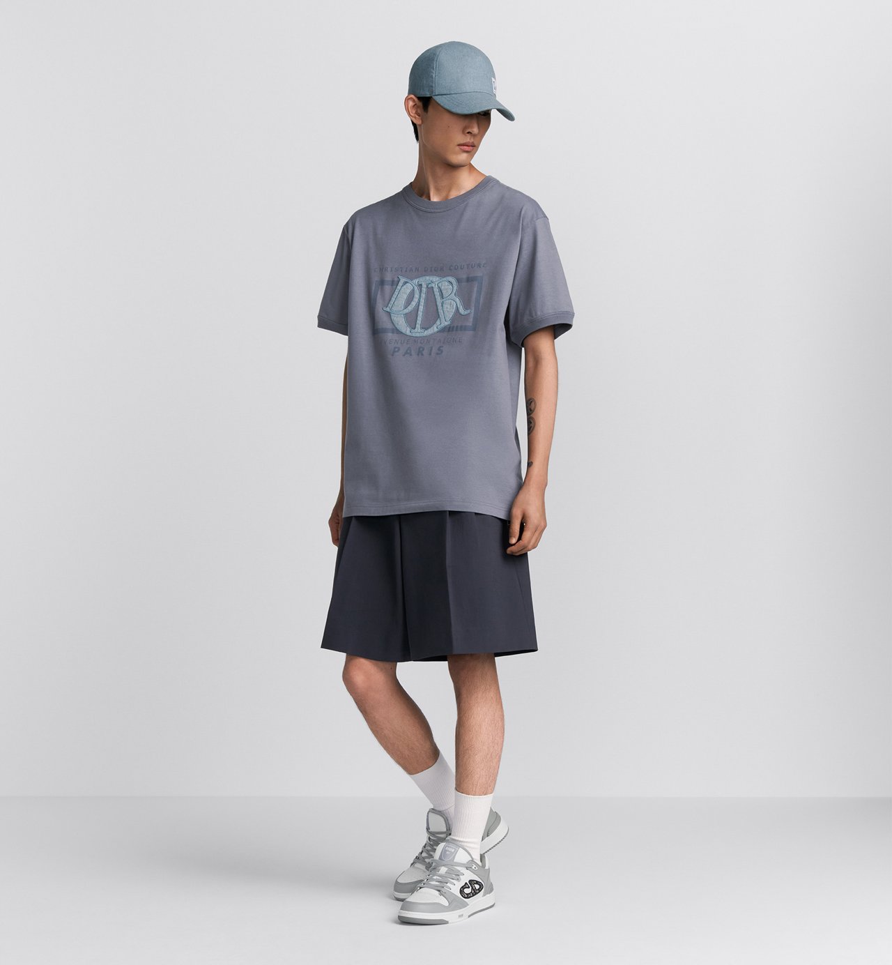 Relaxed Fit T-Shirt Gray Cotton Jersey