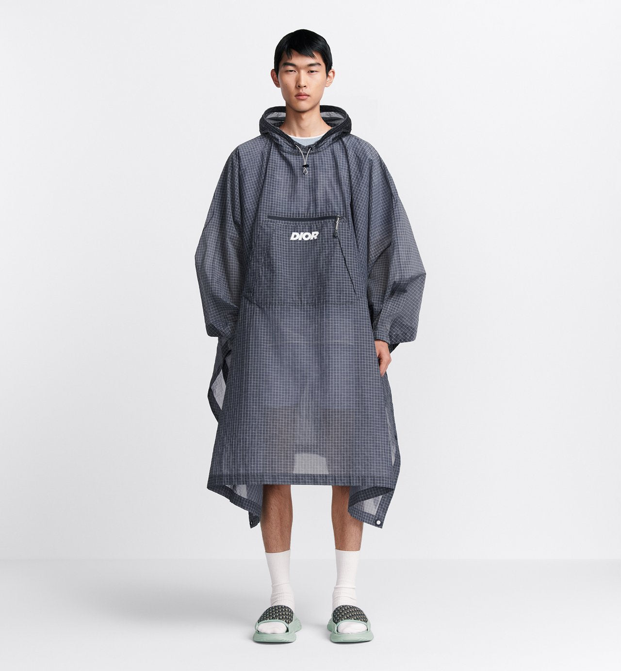 Italic Cape Transparent Blue Technical Ripstop