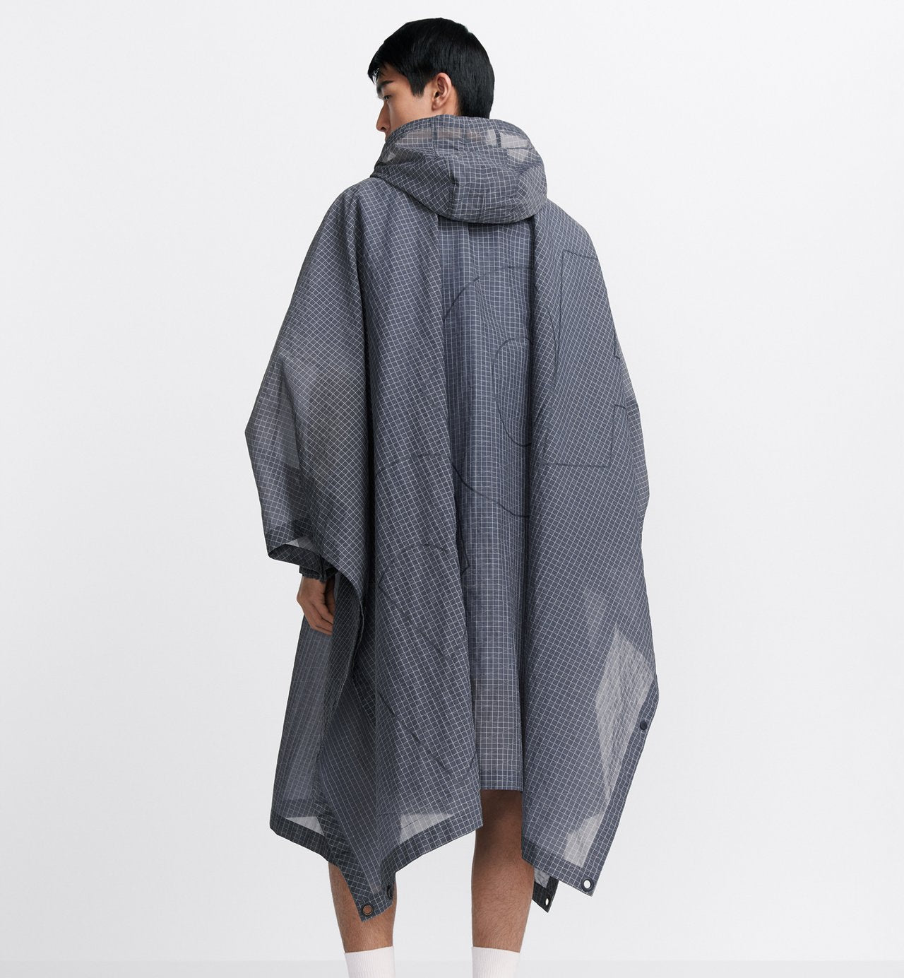 Italic Cape Transparent Blue Technical Ripstop