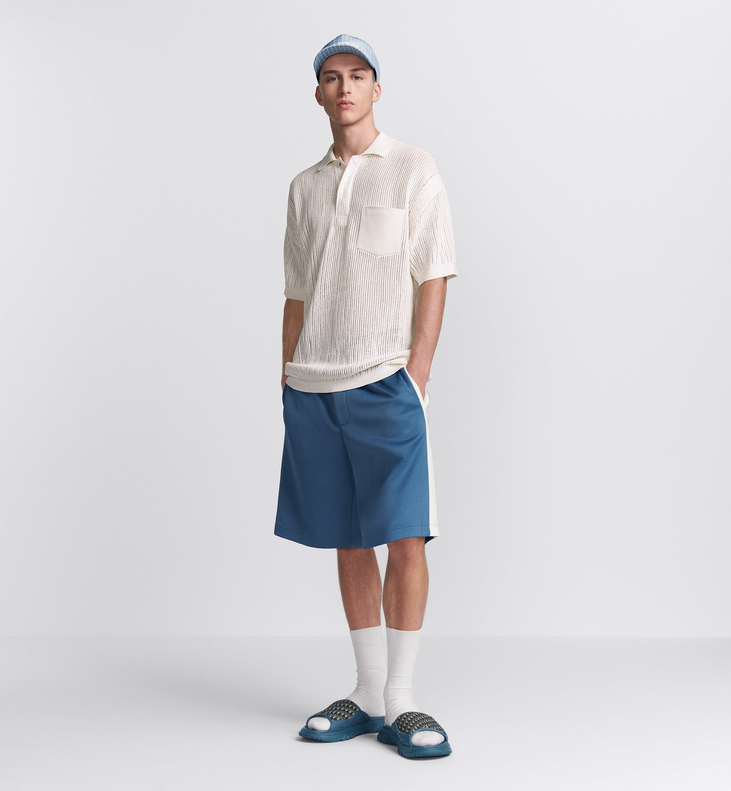 Dior And Parley Regular Fit Polo Shirt Off White Parley Ocean Plastic Mesh