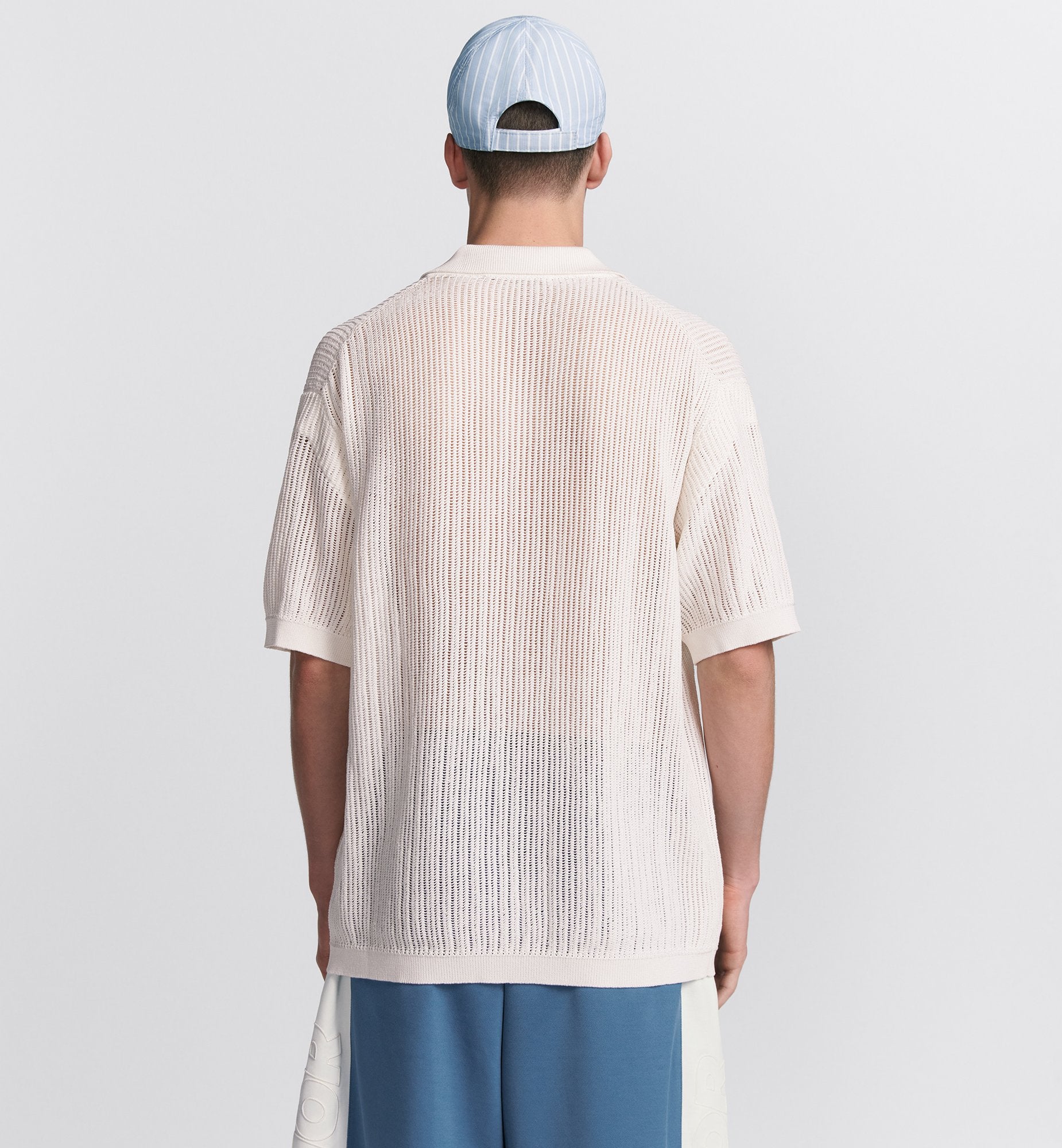 Dior And Parley Regular Fit Polo Shirt Off White Parley Ocean Plastic Mesh