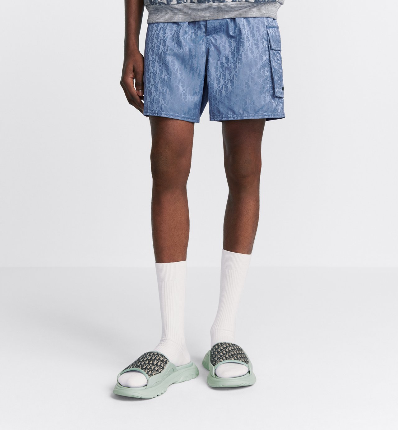 Dior And Parley Swim Shorts Blue Dior Oblique Parley Ocean Plastic® Technical Fabric