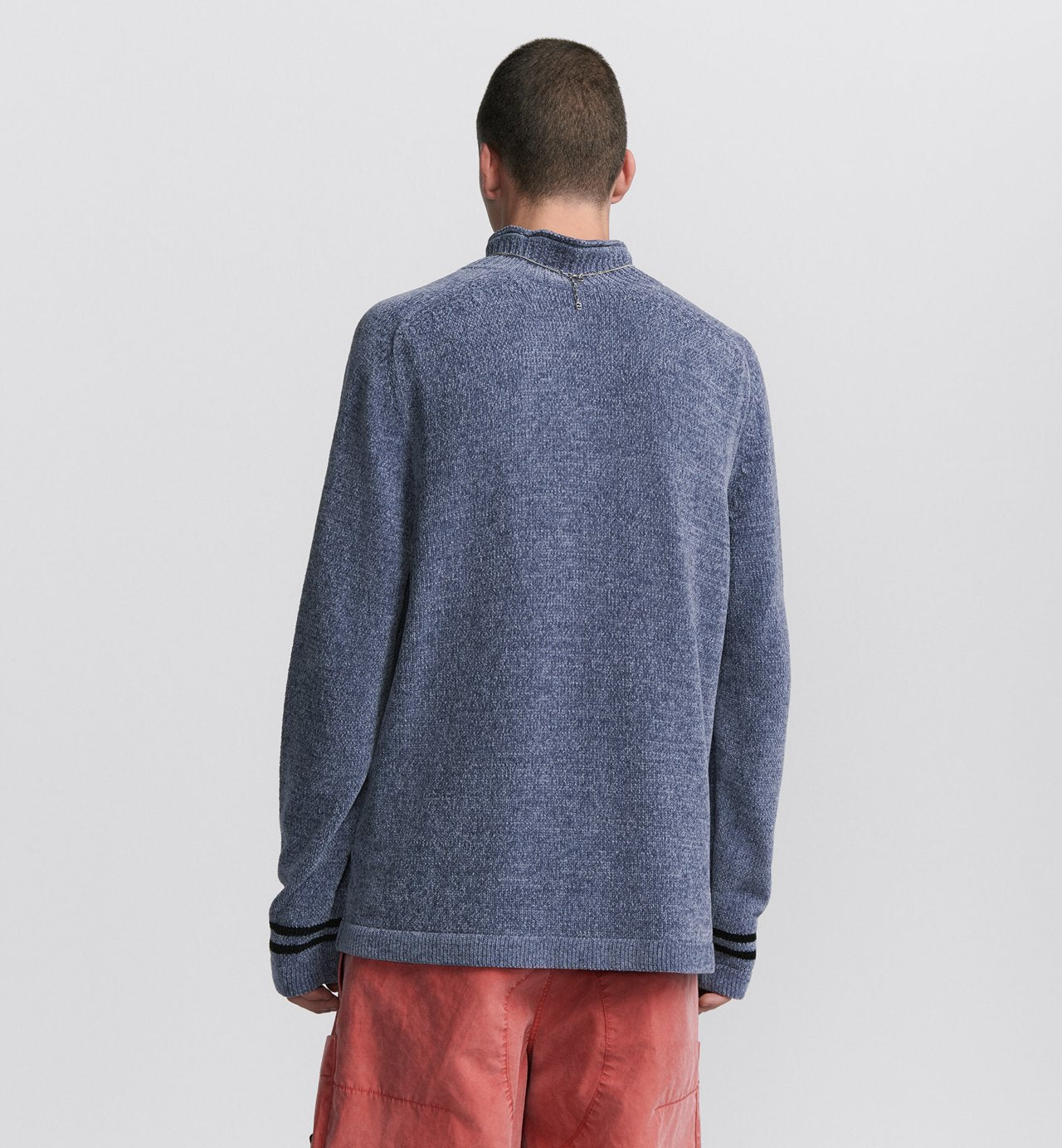 Dior And Stone Island Sweater Purple Technical Jersey