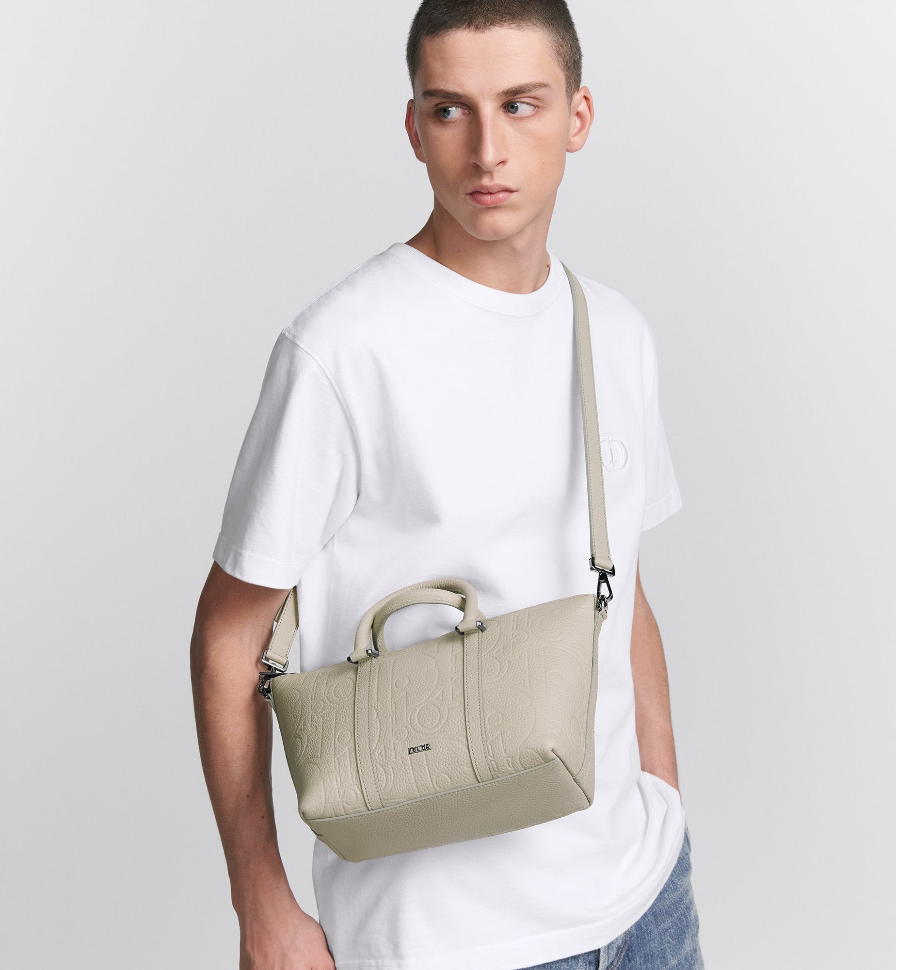 Weekender 25 Beige Dior Gravity Leather And Beige Grained Calfskin