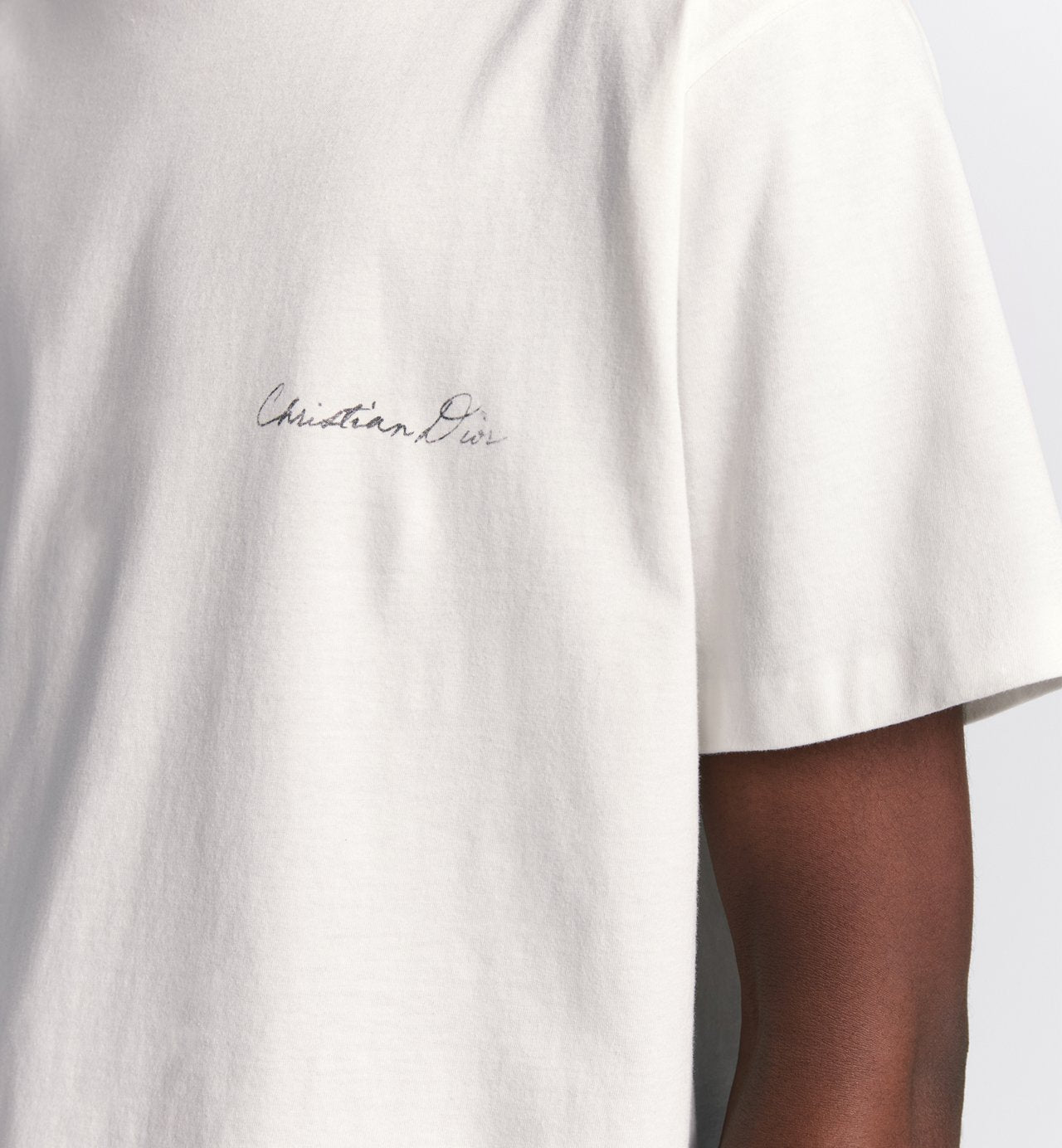 Handwritten T-Shirt Relaxed Fit White Cotton Jersey