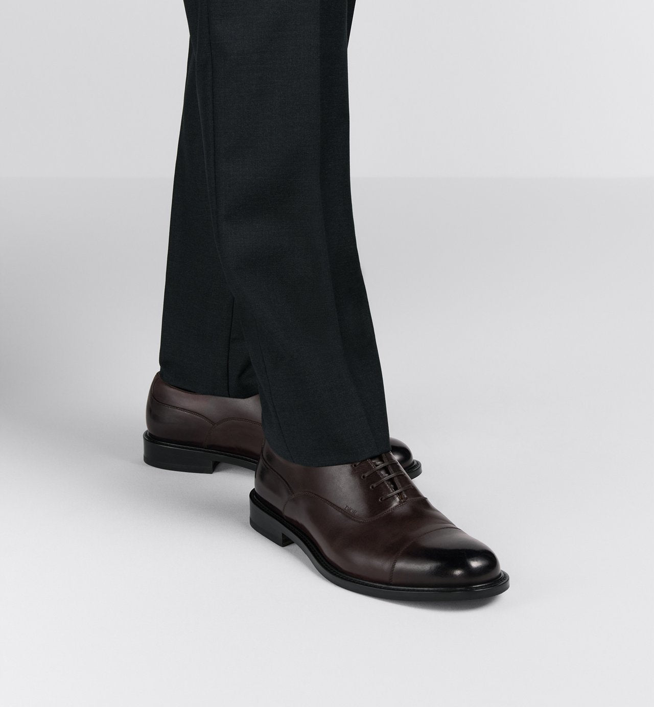 Dior Embassy Oxford Shoe Brown Calfskin With Patina Finish