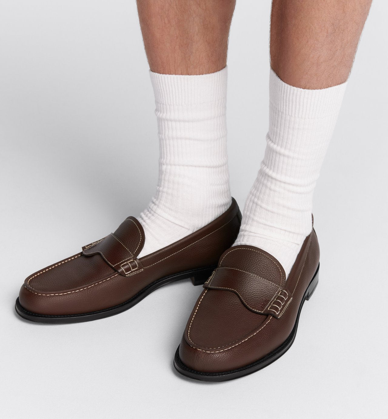 Dior Granville Loafer Brown Grained Calfskin